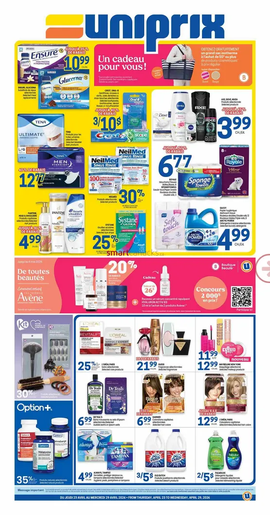 Uniprix Sales from April 23 to April 29 2026 - flyer page 