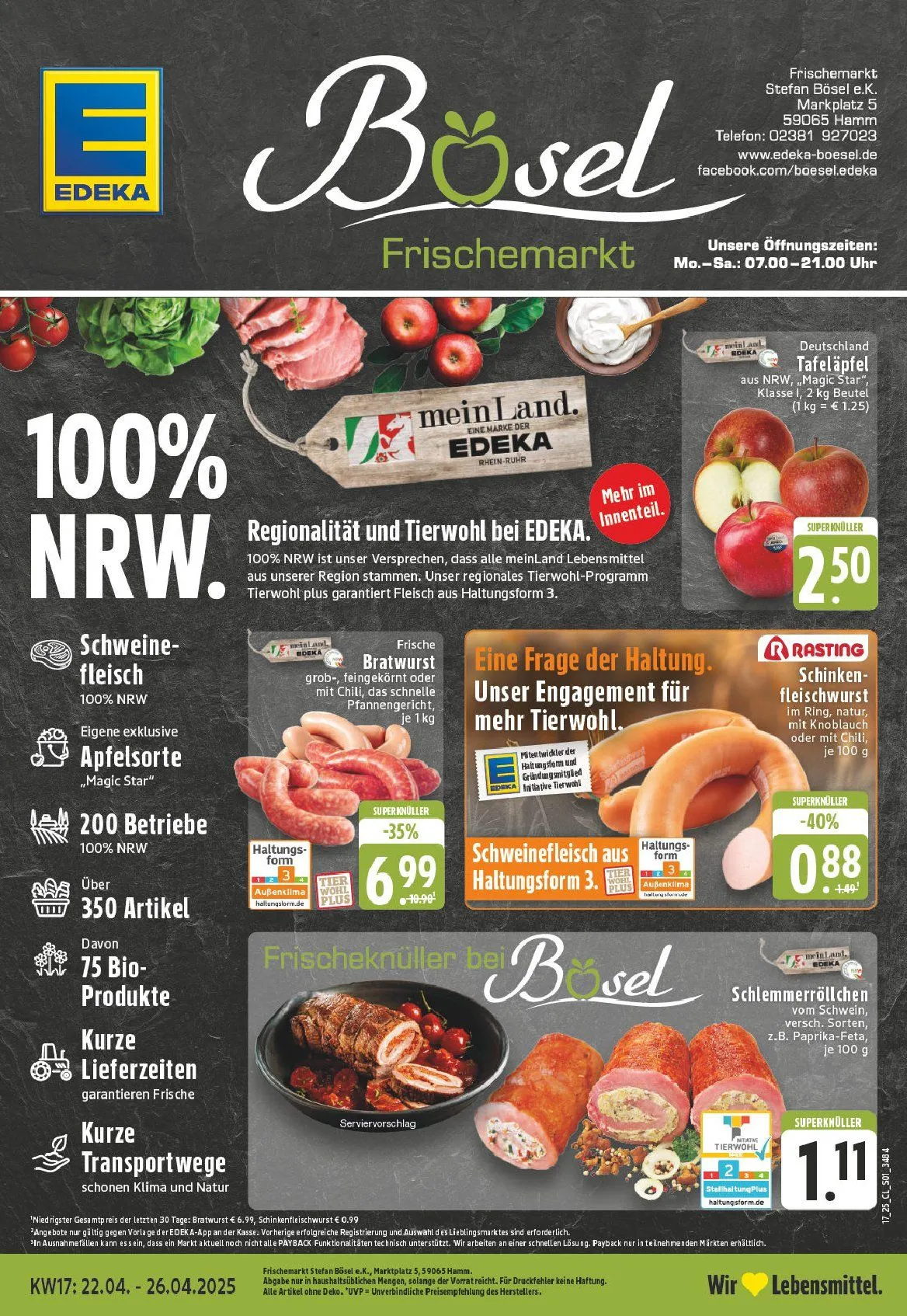 Edeka Prospekt von 21. April bis 26. April 2025 - Prospekt seite 1