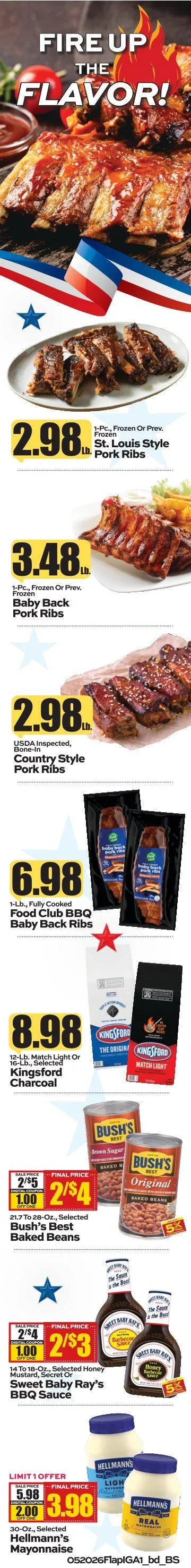 Weekly promotion  IGA Sales spanning from May 20 to May 26 2026 - Page 1 for Catalogue 365