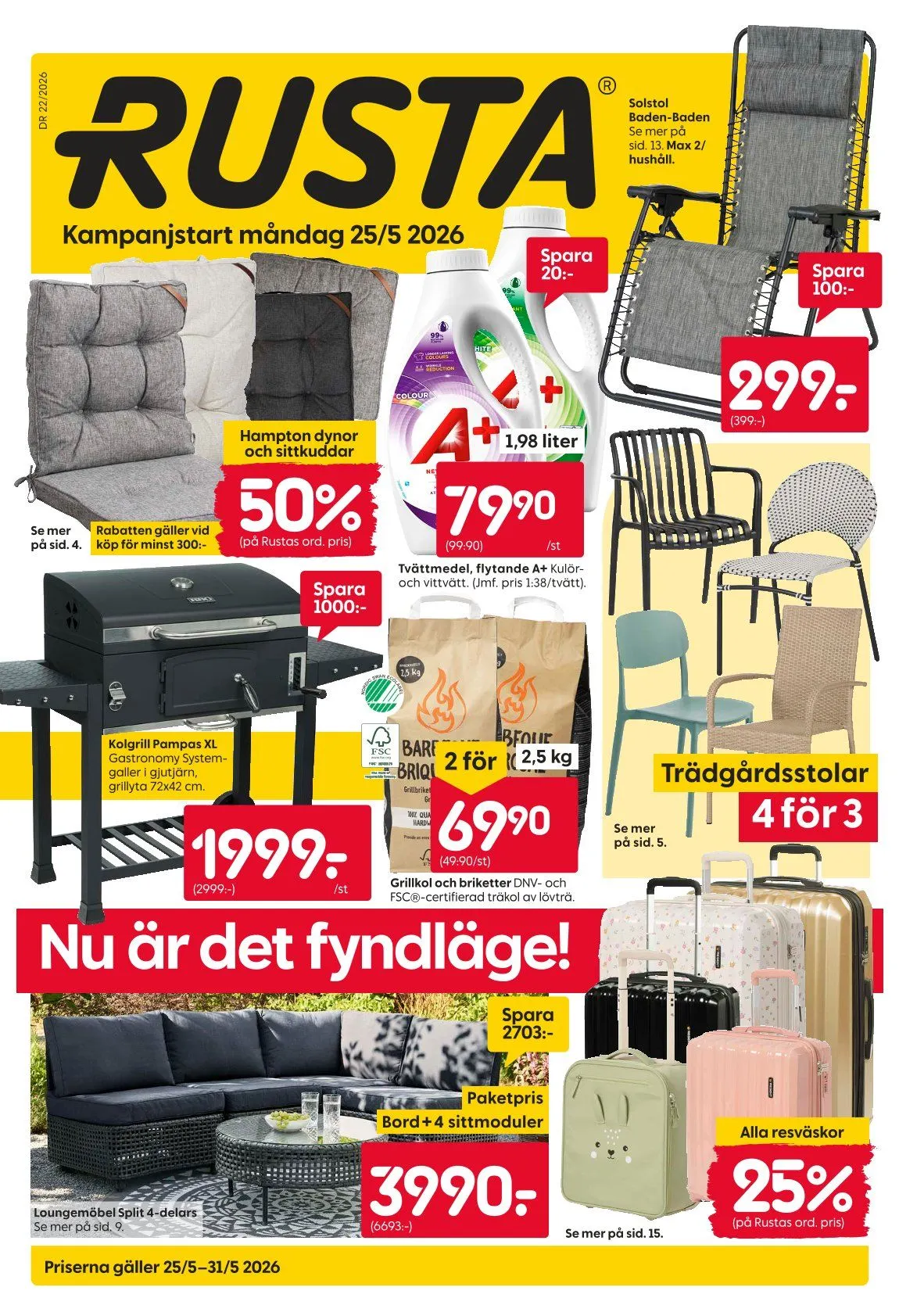  Rusta Erbjudanden från 25 maj till 30 maj 2026 - Reklamblad sidor 