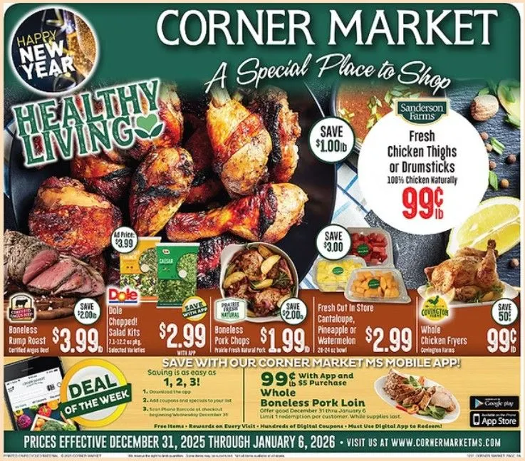 Weekly ad Corner Market Sales from December 31 to January 6 2026 - Page 