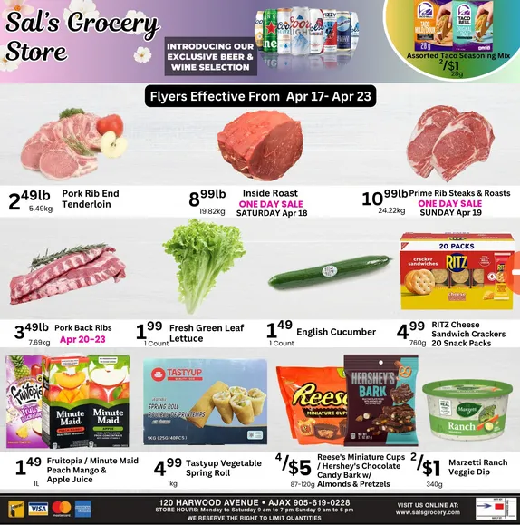 Sal's Grocery Sales from April 17 to April 23 2026 - flyer page 