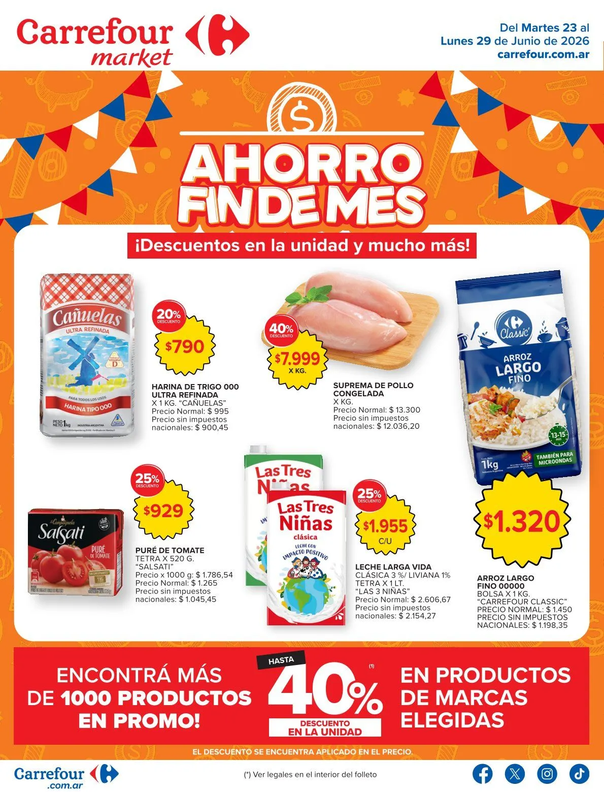 Ofertas de Ofertas Carrefour Market 23 de junio al 29 de julio 2026 - Página  del catálogo