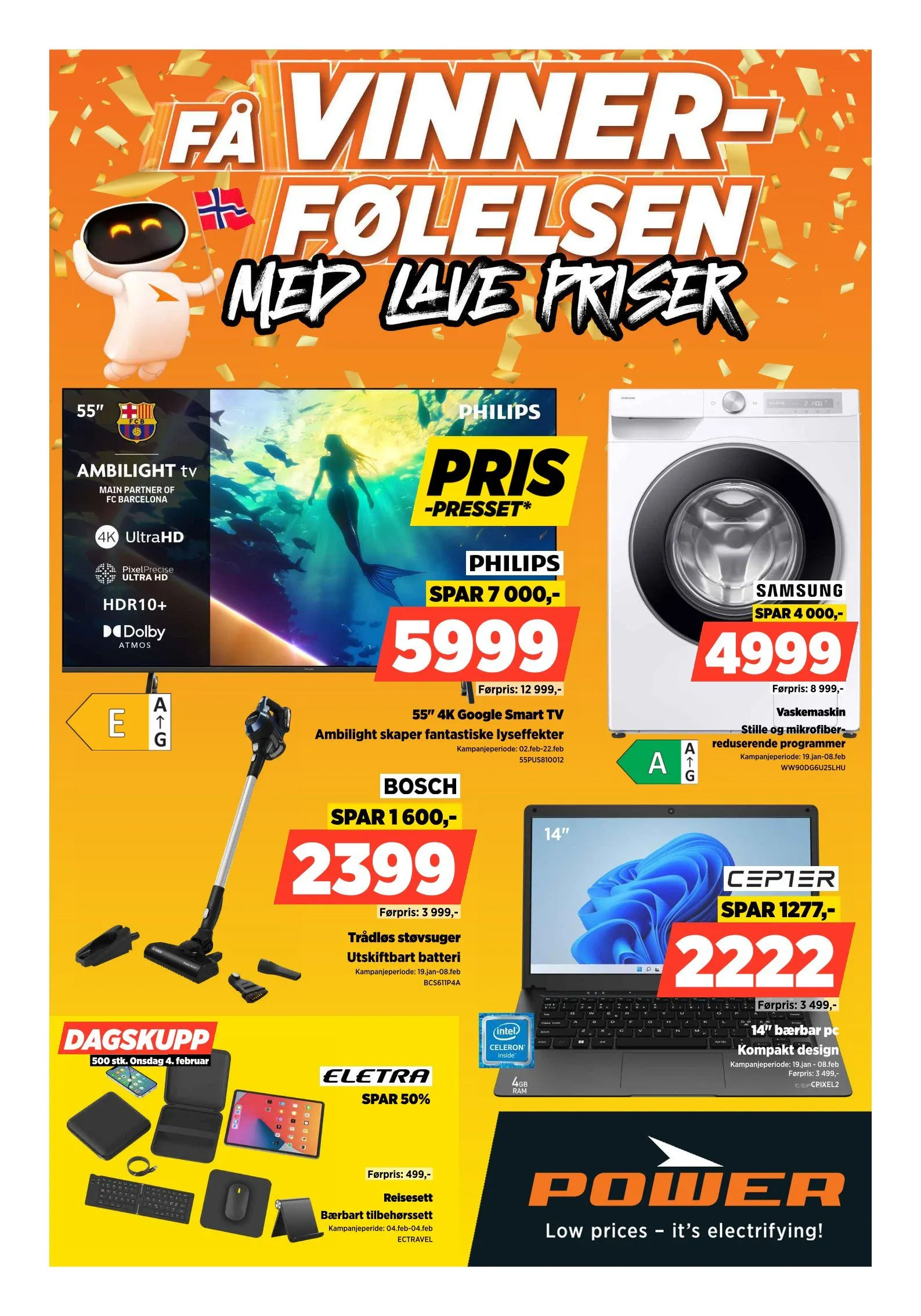 De siste Power-tilbudene fra 26. januar til 21. februar 2026 - kundeavisside 1