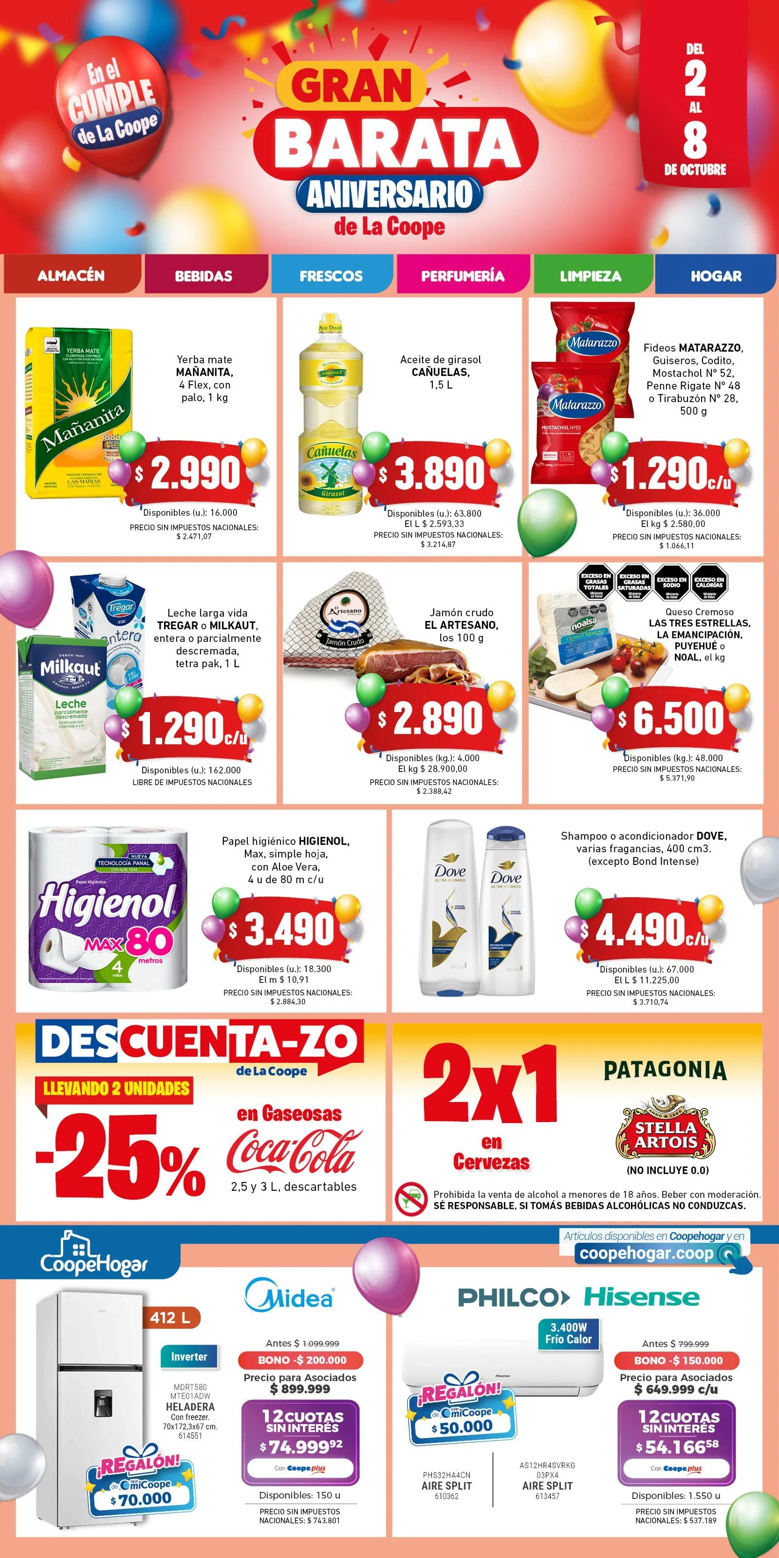 Ofertas de Cooperativa Obrera Ofertas 2 de octubre al 8 de octubre 2025 - Página 1 del catálogo