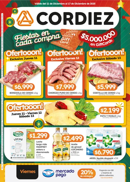 Ofertas de Cordiez Ofertas 11 de diciembre al 17 de diciembre 2025 - Página 1 del catálogo