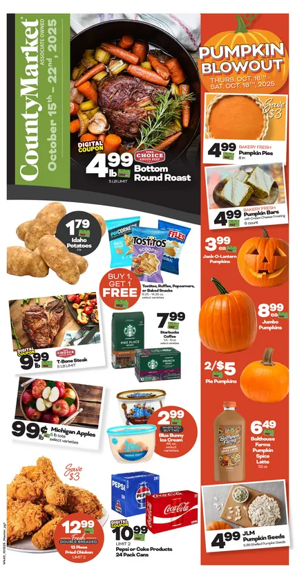 Weekly ad County Market Sales from October 15 to October 22 2025 - Page 1