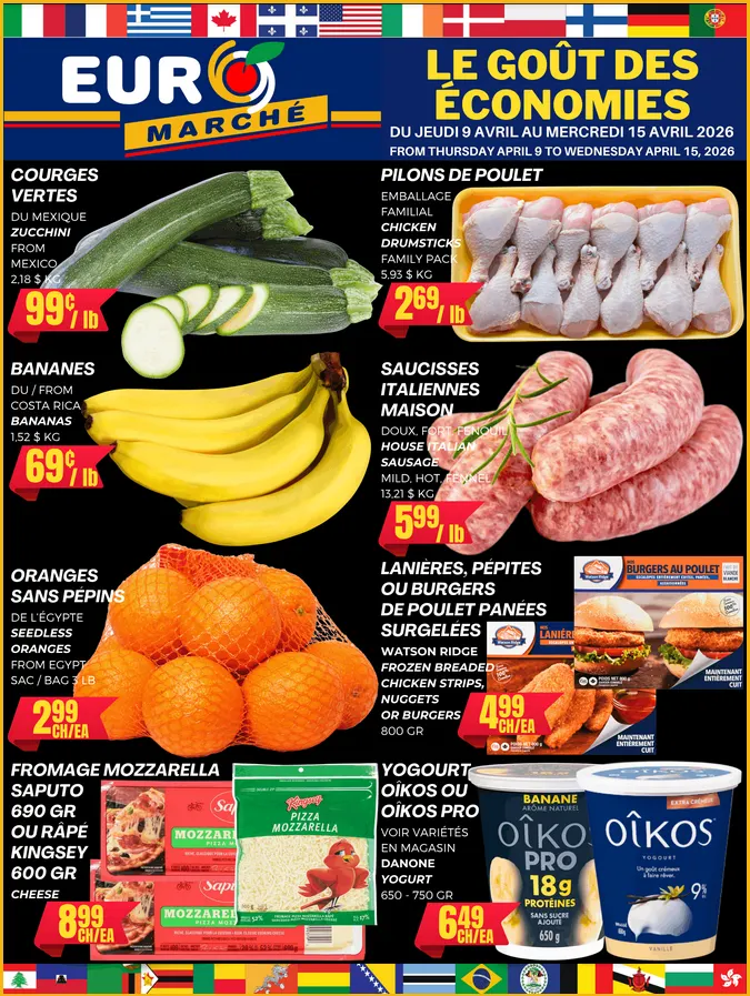 Euromarché Sales from April 9 to April 15 2026 - flyer page 1