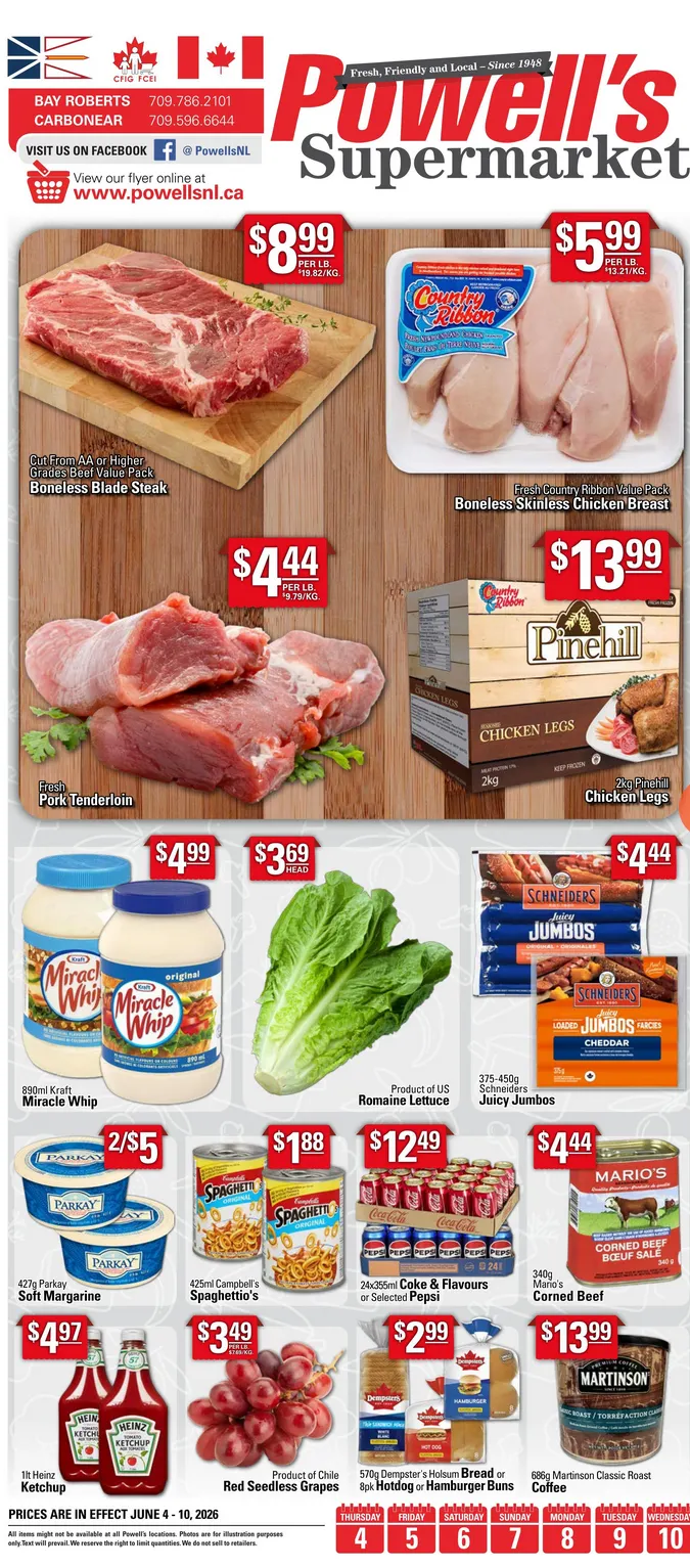 Powell's Supermarket Sales from June 4 to June 10 2026 - flyer page 