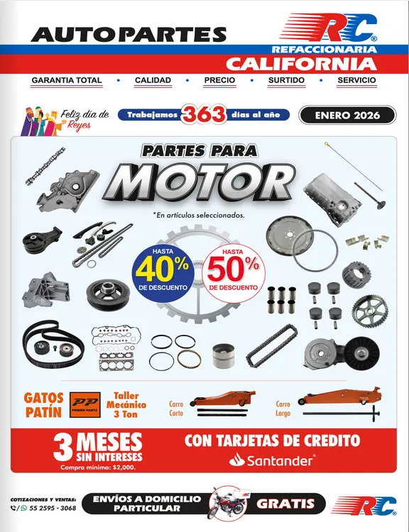Catálogo de Refaccionaria California Ofertas  1 de enero al 31 de enero 2026 - Pagina 1