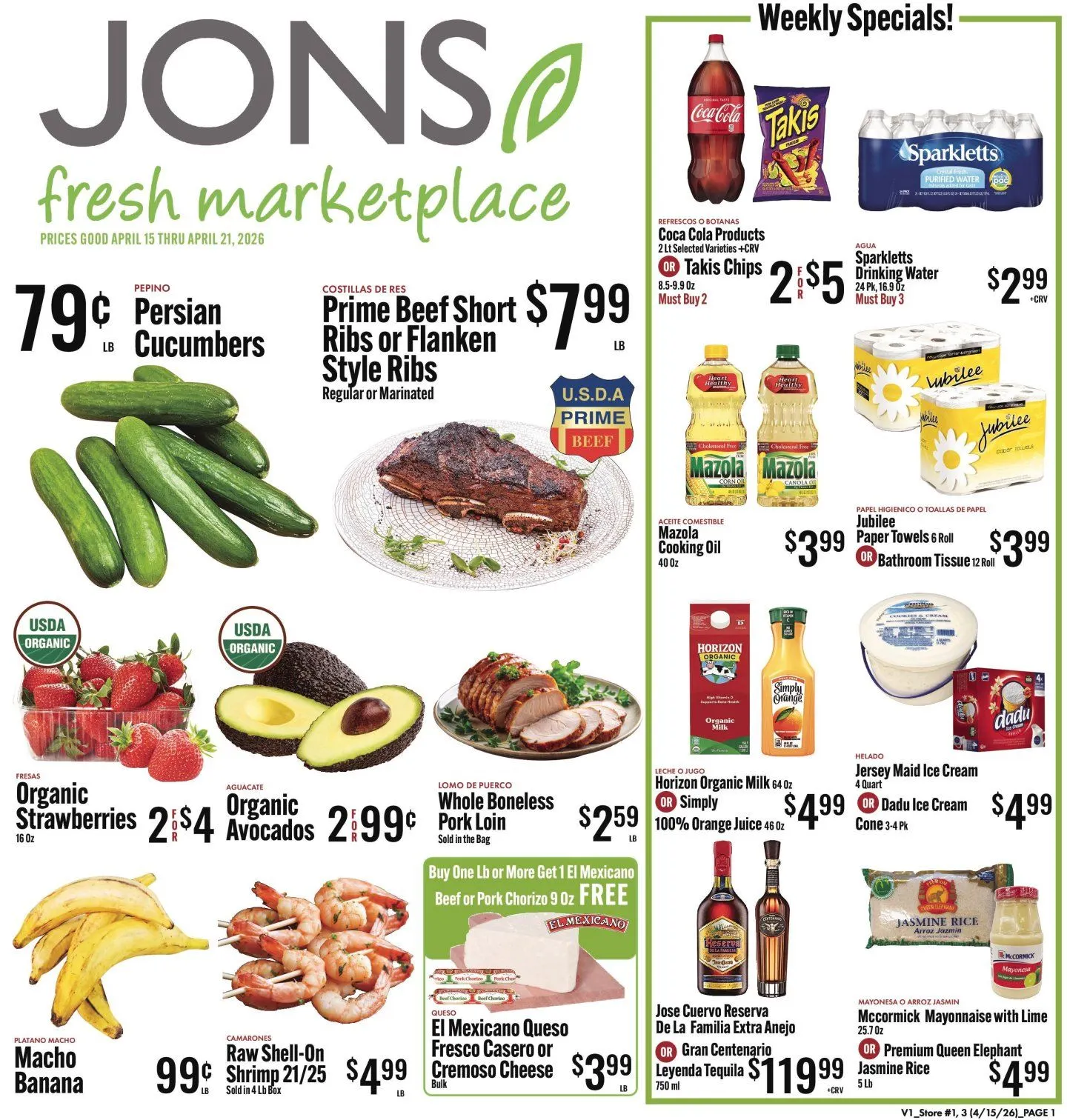 Weekly ad Jons International weekly ads from April 15 to April 21 2026 - Page 1