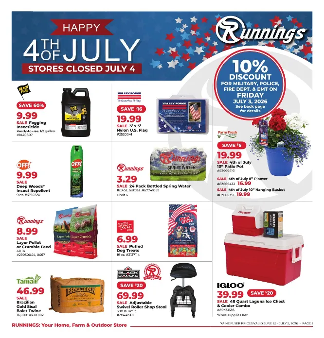 Weekly ad Runnings Sales from June 25 to July 5 2026 - Page 