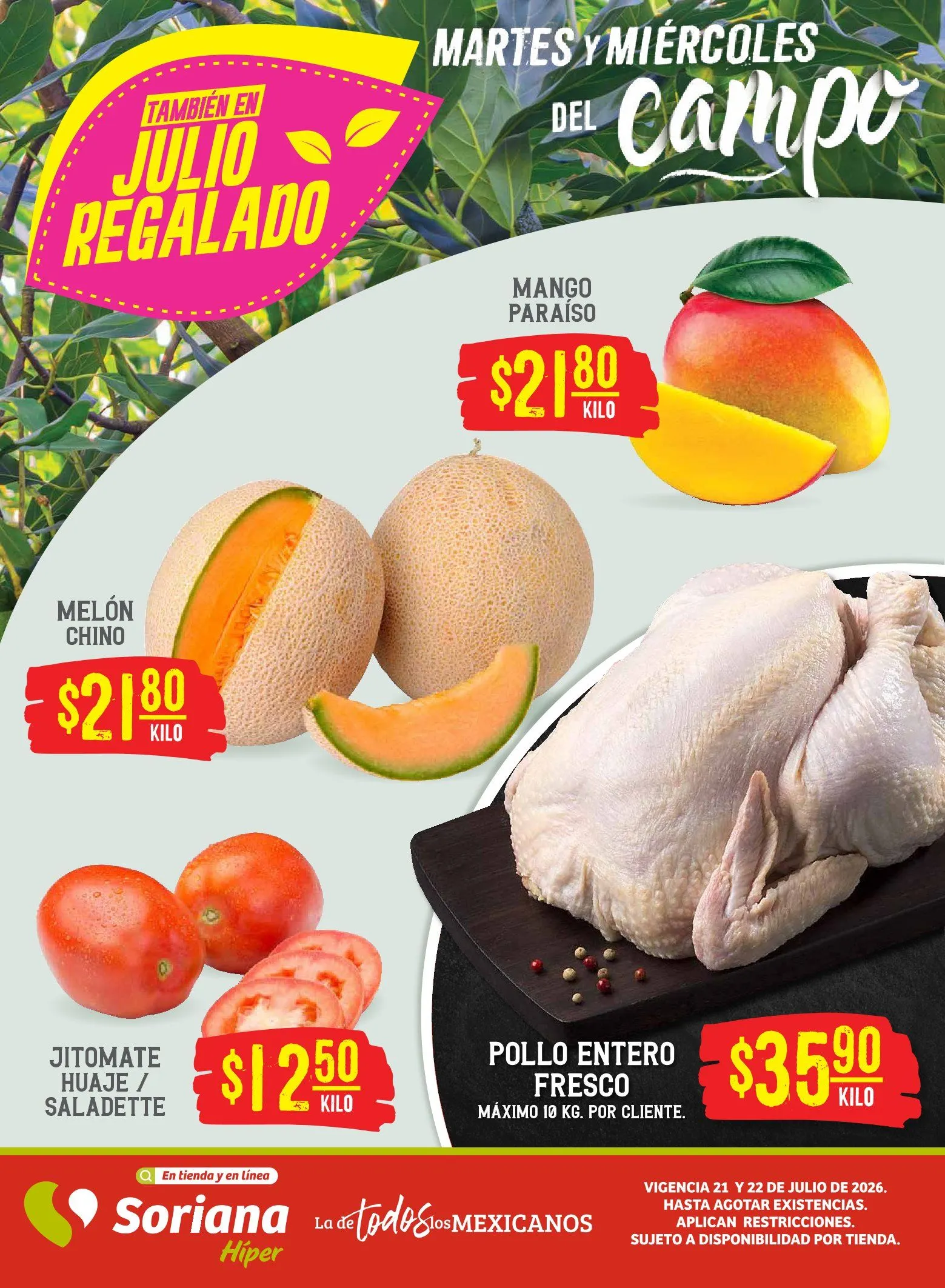 Catálogo de Soriana Ofertas 21 de julio al 23 de julio 2026 - Pagina