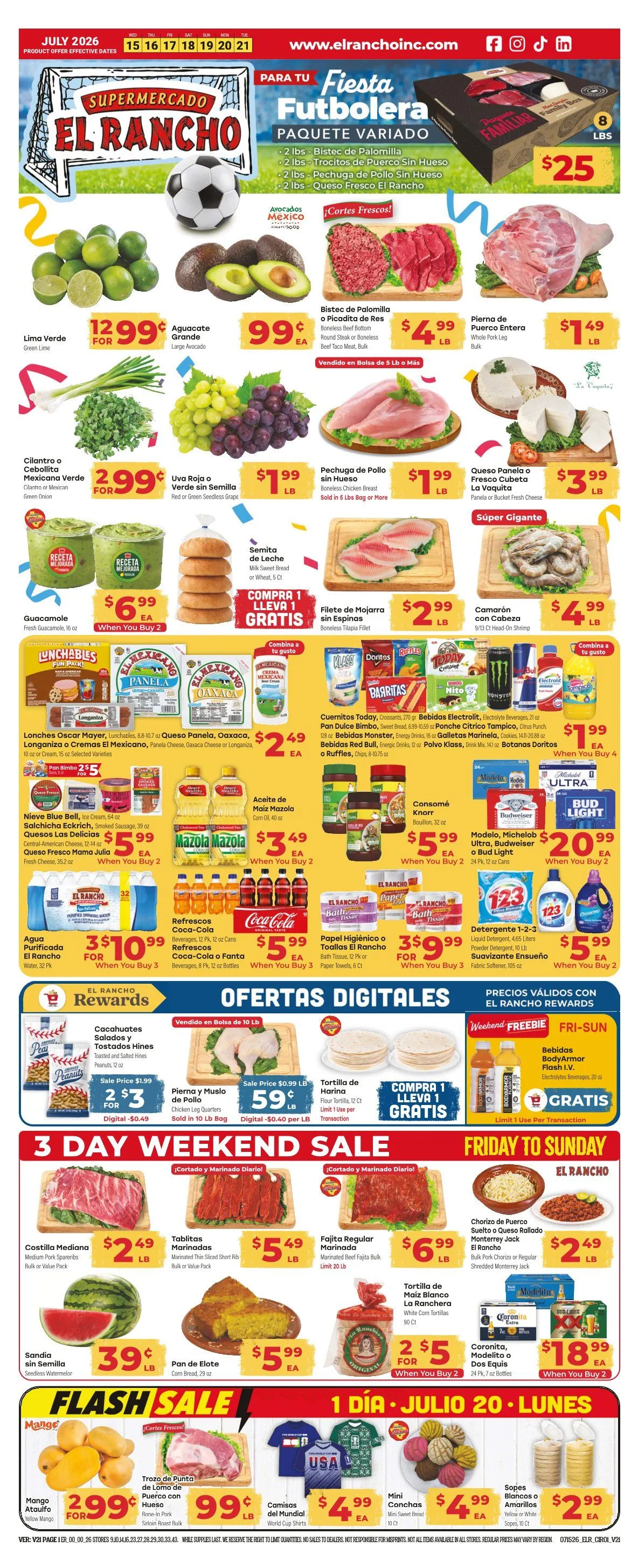 Weekly ad El Rancho Sales from July 15 to July 21 2026 - Page 