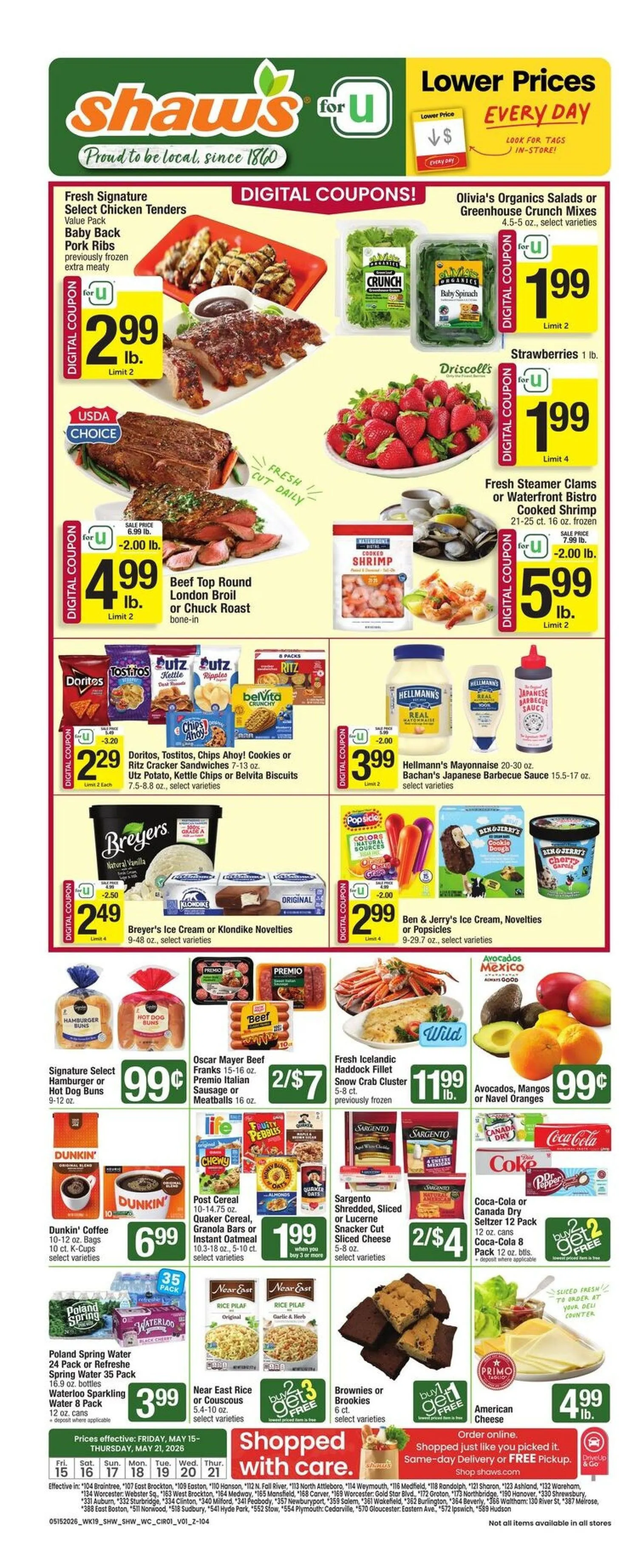 Weekly ad Shaw's Sales from May 18 to May 21 2026 - Page