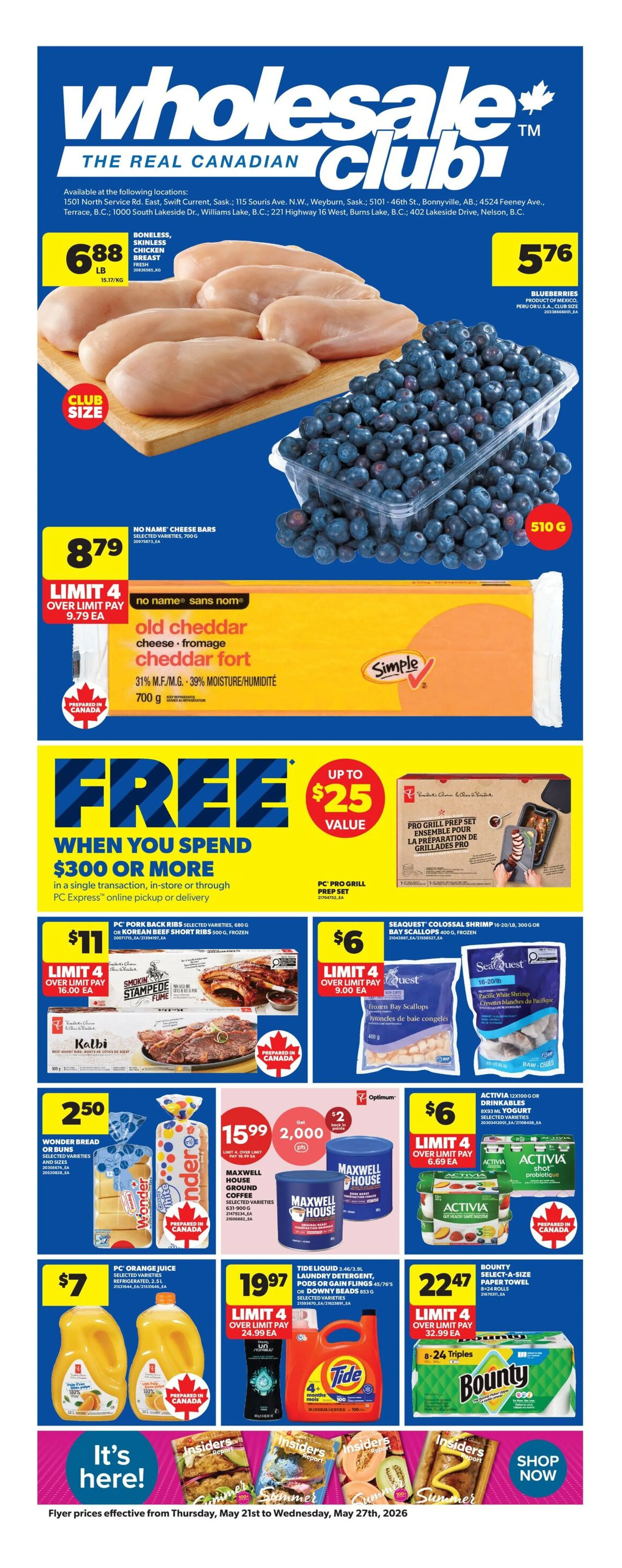 Wholesale Club Sales from May 21 to May 27 2026 - flyer page