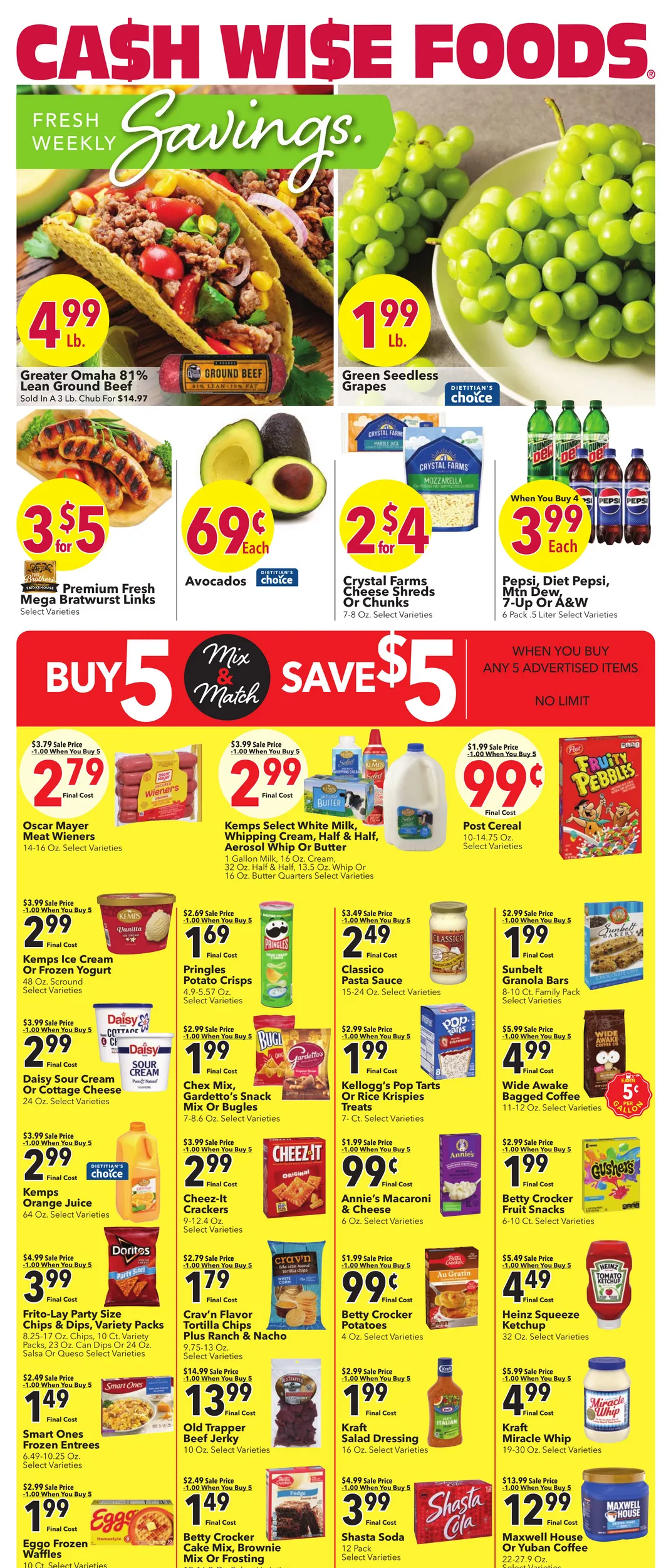 Weekly ad Cash Wise Sales from March 4 to March 10 2026 - Page 1