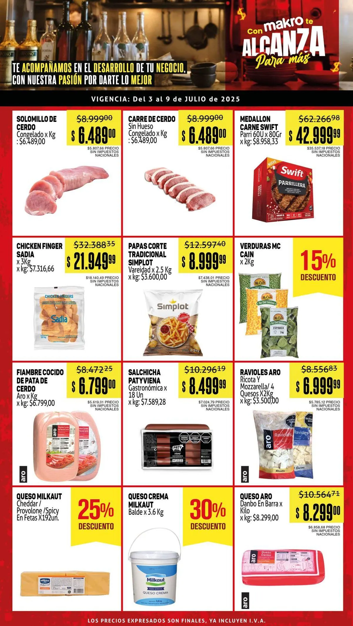 Ofertas de Ofertas Makro Sales 3 de julio al 9 de julio 2025 - Página 1 del catálogo