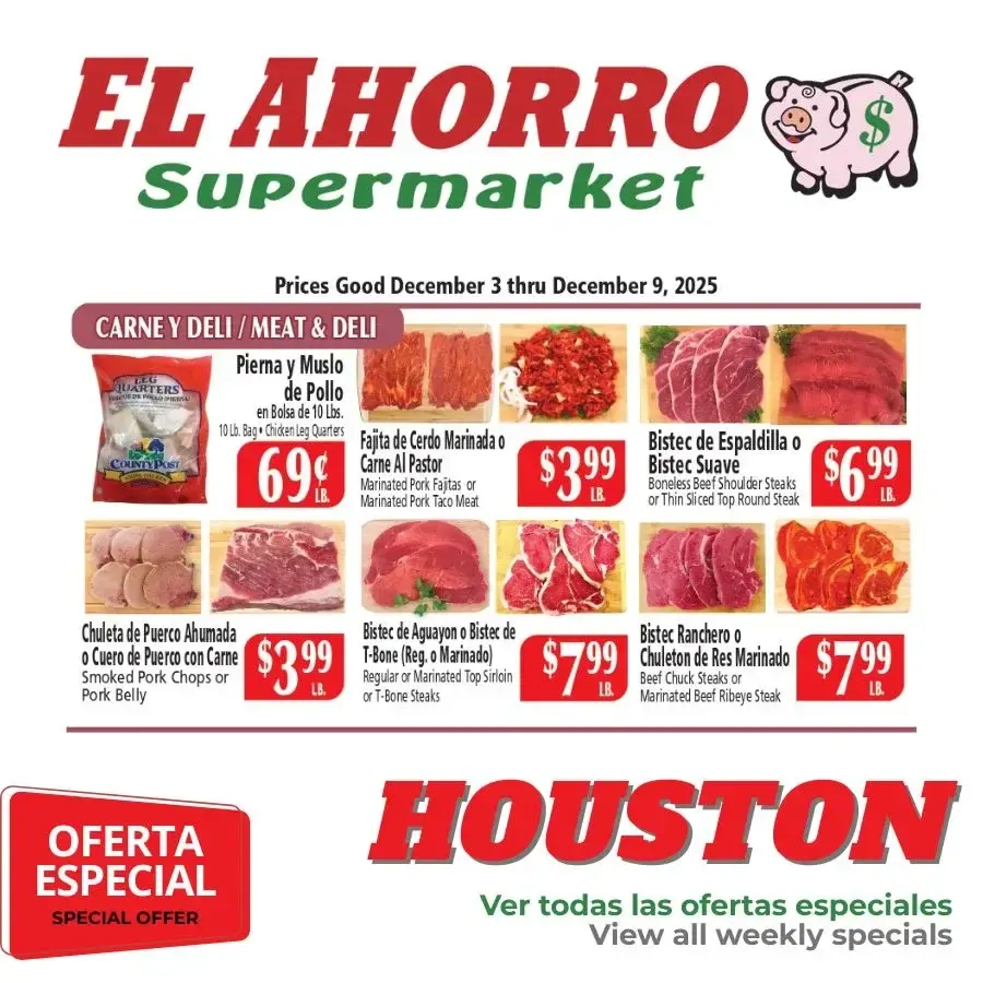 Weekly ad El Ahorro Supermarket Ofertas from December 3 to December 9 2025 - Page