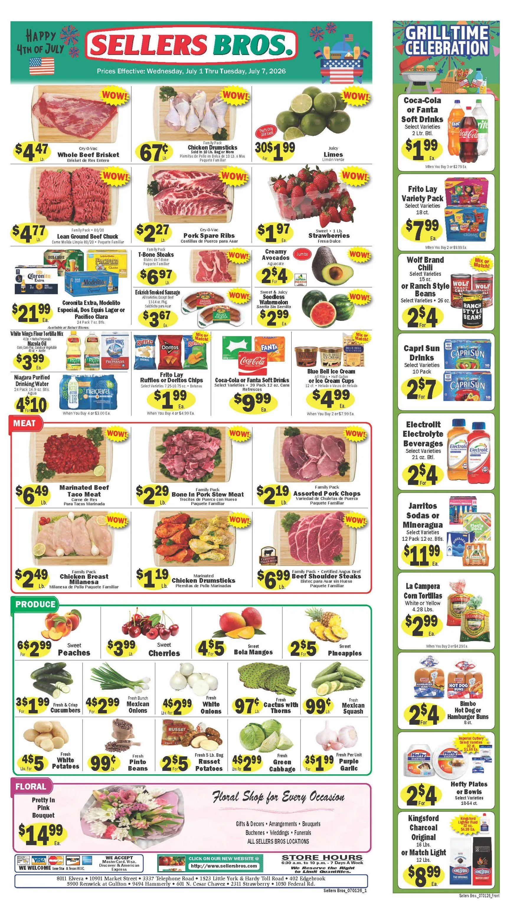 Weekly ad Sellers Bros Sales from July 1 to July 7 2026 - Page