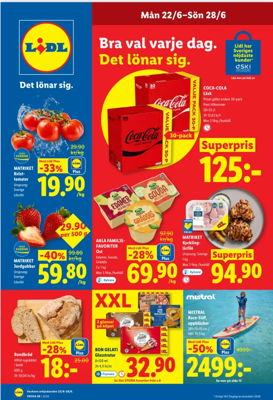 Senaste Lidl erbjudanden från 22 juni till 28 juni 2026 - Reklamblad sidor 1