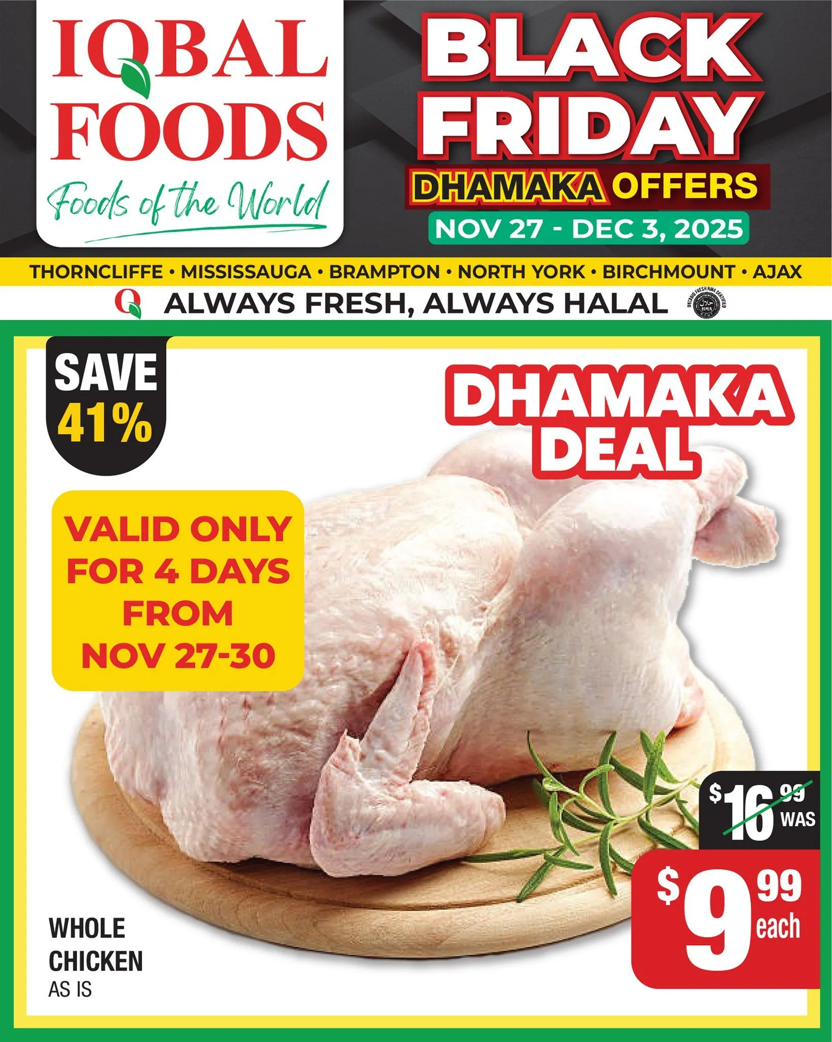 Iqbal Foods Sales from November 27 to December 3 2025 - flyer page 