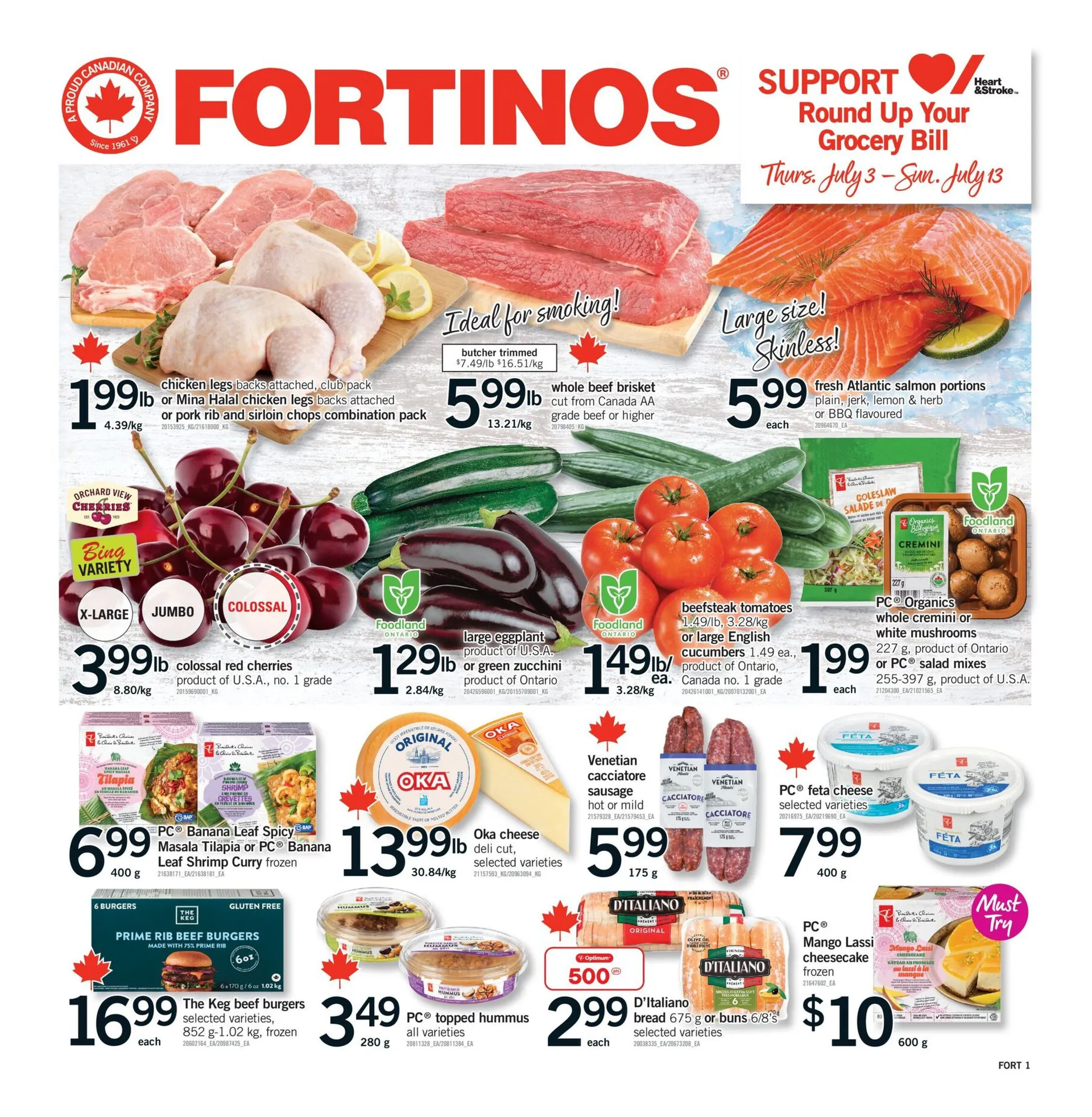 Fortinos flyers from July 3 to July 9 2025 - flyer page 1