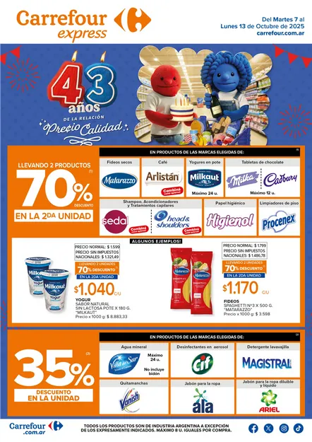 Ofertas de Ofertas Carrefour Express 7 de octubre al 14 de octubre 2025 - Página del catálogo