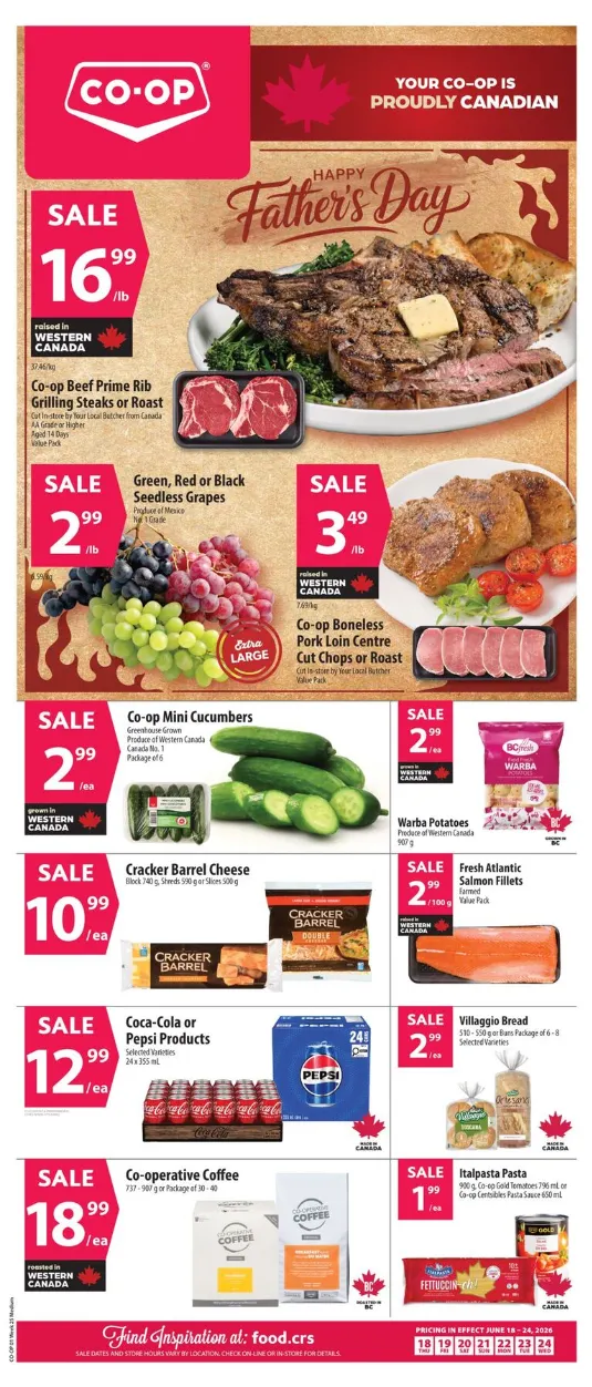 Co-op Food Sale from June 18 to June 24 2026 - flyer page 1