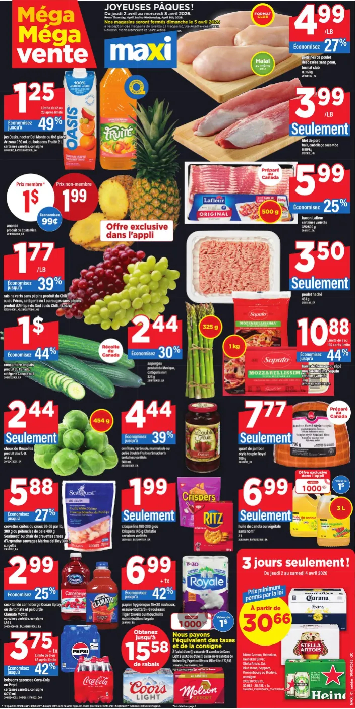 Maxi Sales from April 2 to April 8 2026 - flyer page