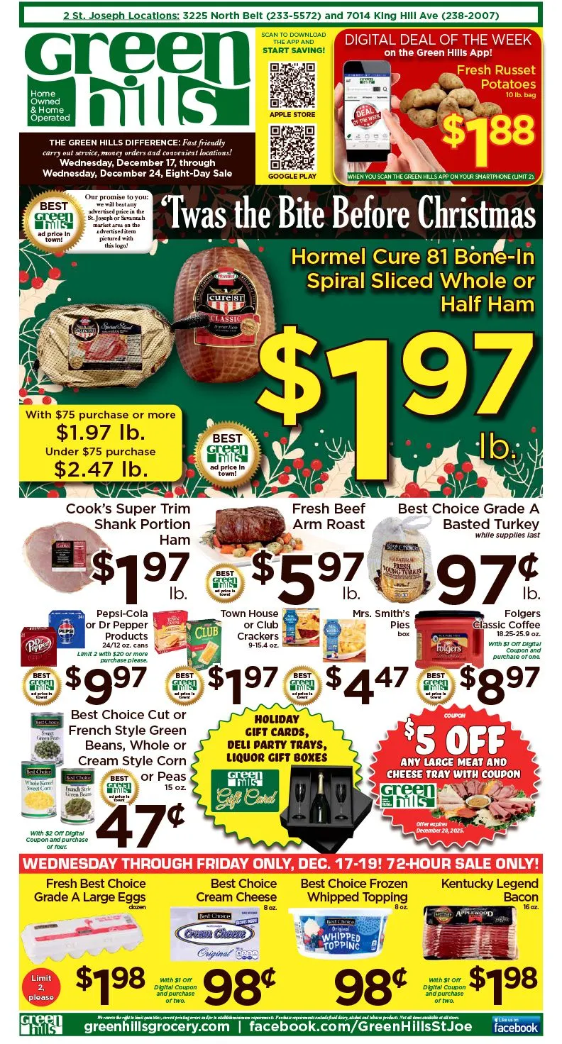 Weekly ad Green Hills Grocery Sales from December 17 to December 24 2025 - Page