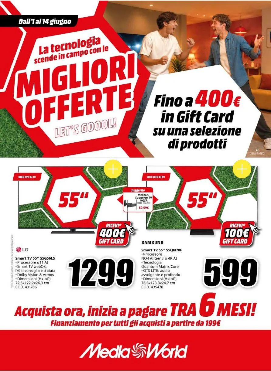 Volantini MEDIAWORLD da 1 giugno a 14 giugno di 2026 - Pagina del volantino 1