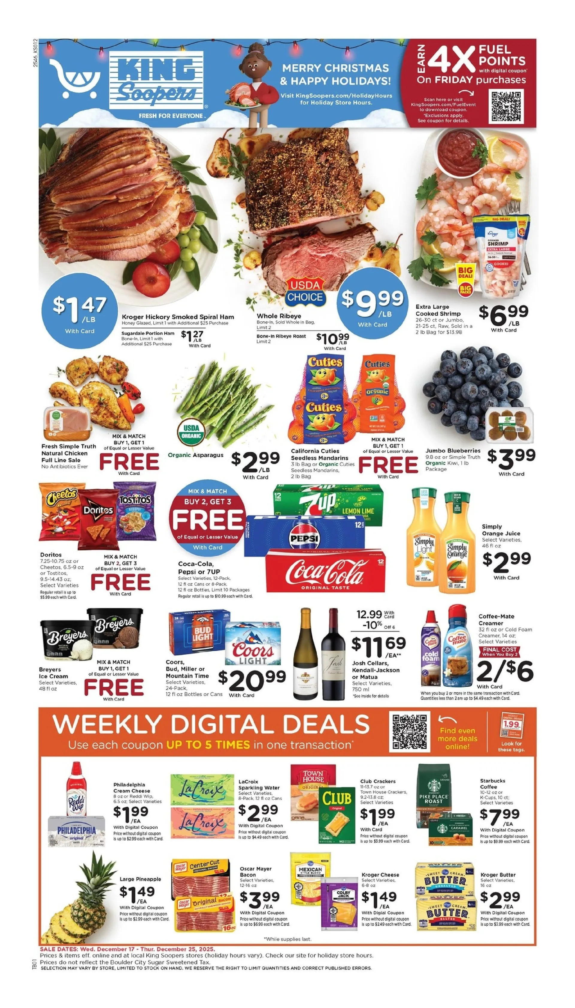 Weekly ad King Soopers Sales from December 17 to December 25 2025 - Page 1