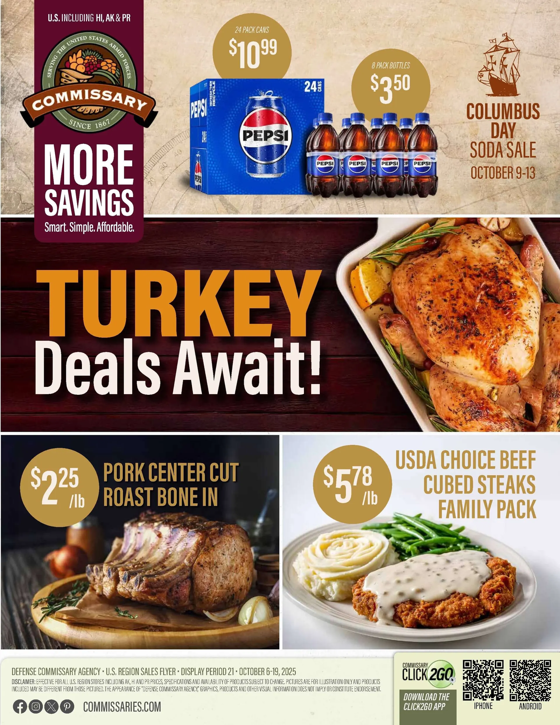 Weekly ad Commissary Sales from October 6 to October 19 2025 - Page 1
