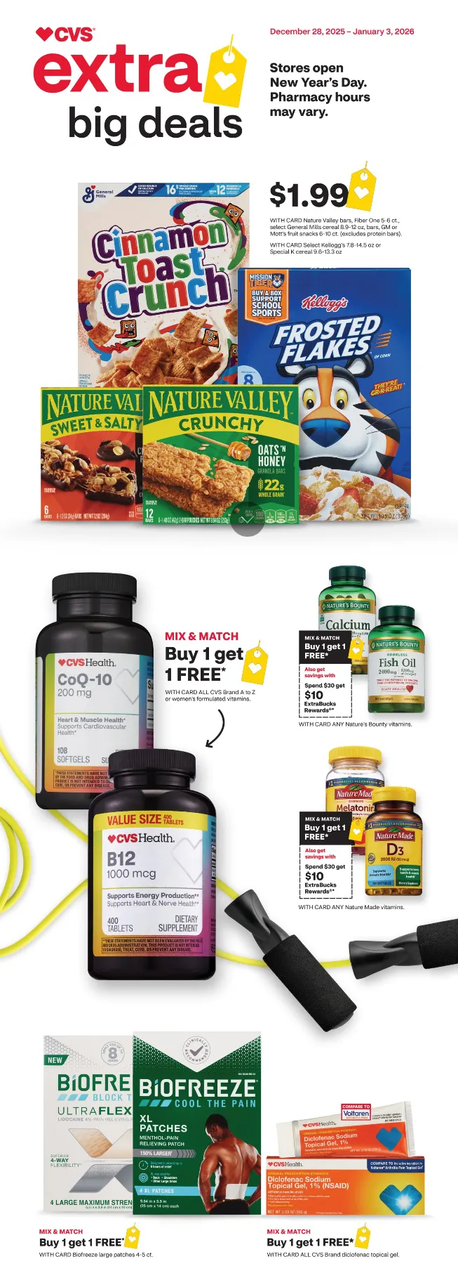 Weekly ad CVS Health Sales from December 28 to January 3 2026 - Page 1