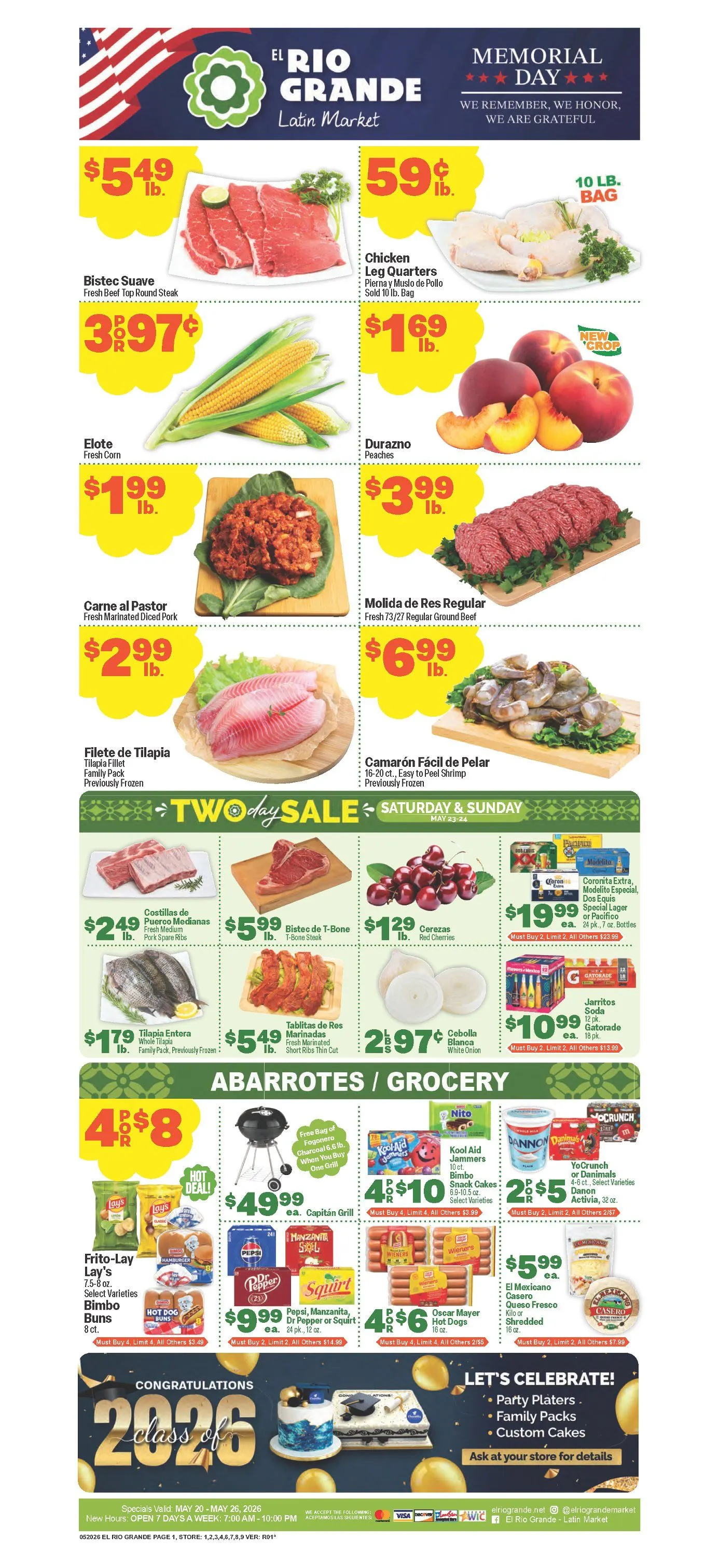 Weekly promotion El Rio Grande Sales spanning from May 20 to May 26 2026 - Page  for Catalogue 365