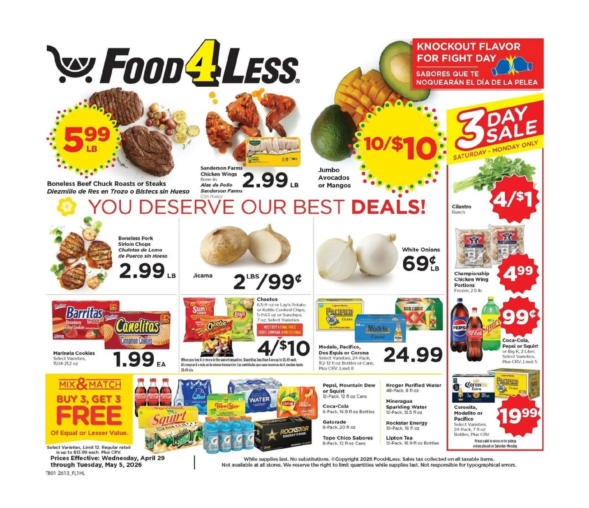 Weekly ad  Food 4 Less Sales from April 29 to May 5 2026 - Page 