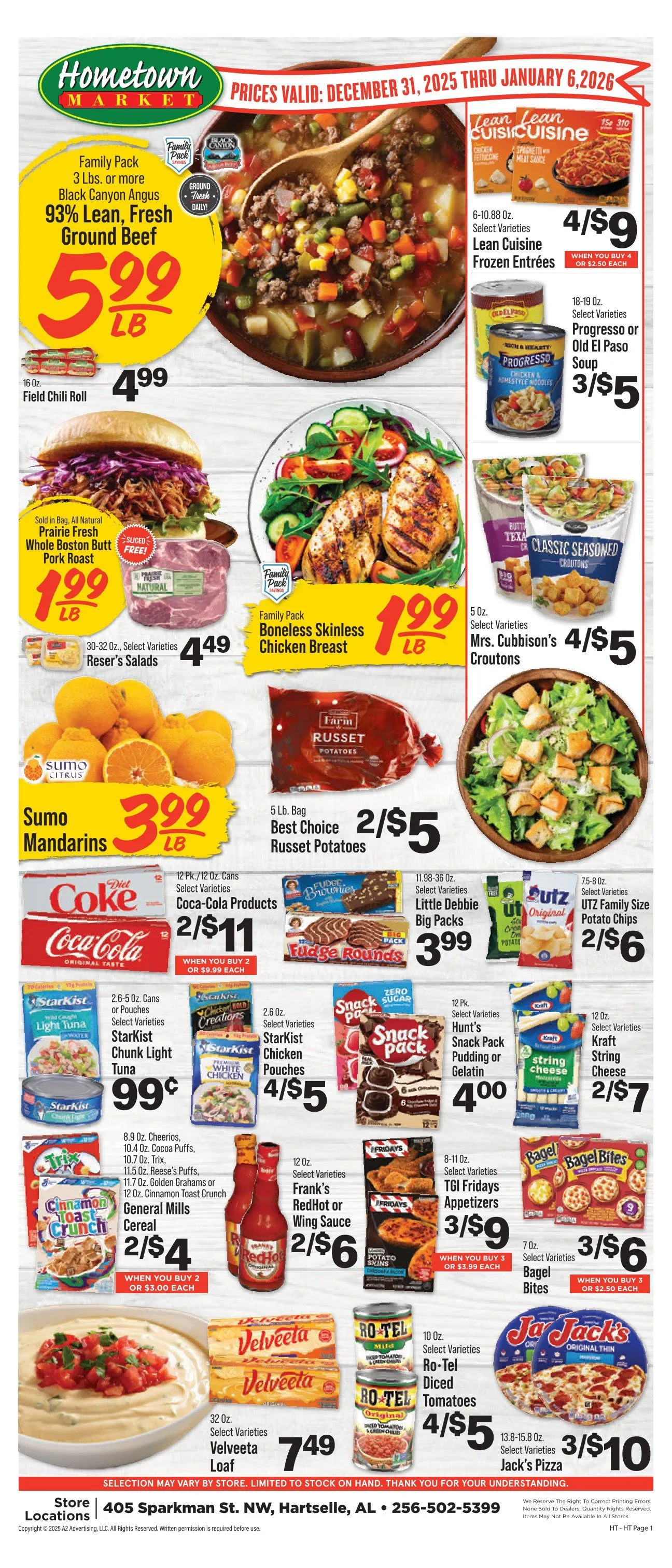 Weekly ad Hometown Market  Sales from December 31 to January 6 2026 - Page 