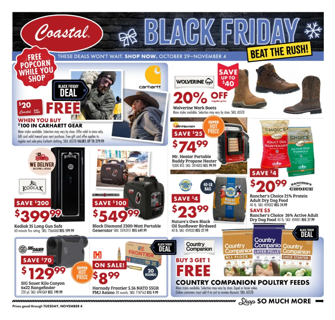 Weekly ad Coastal Farm & Ranch Sales from October 29 to November 4 2025 - Page