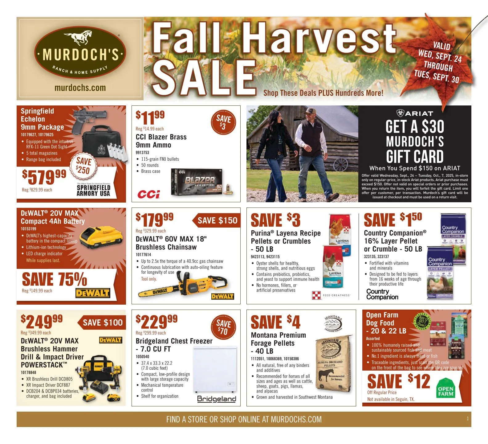 Weekly ad Murdoch’s Sales from September 24 to September 30 2025 - Page 1