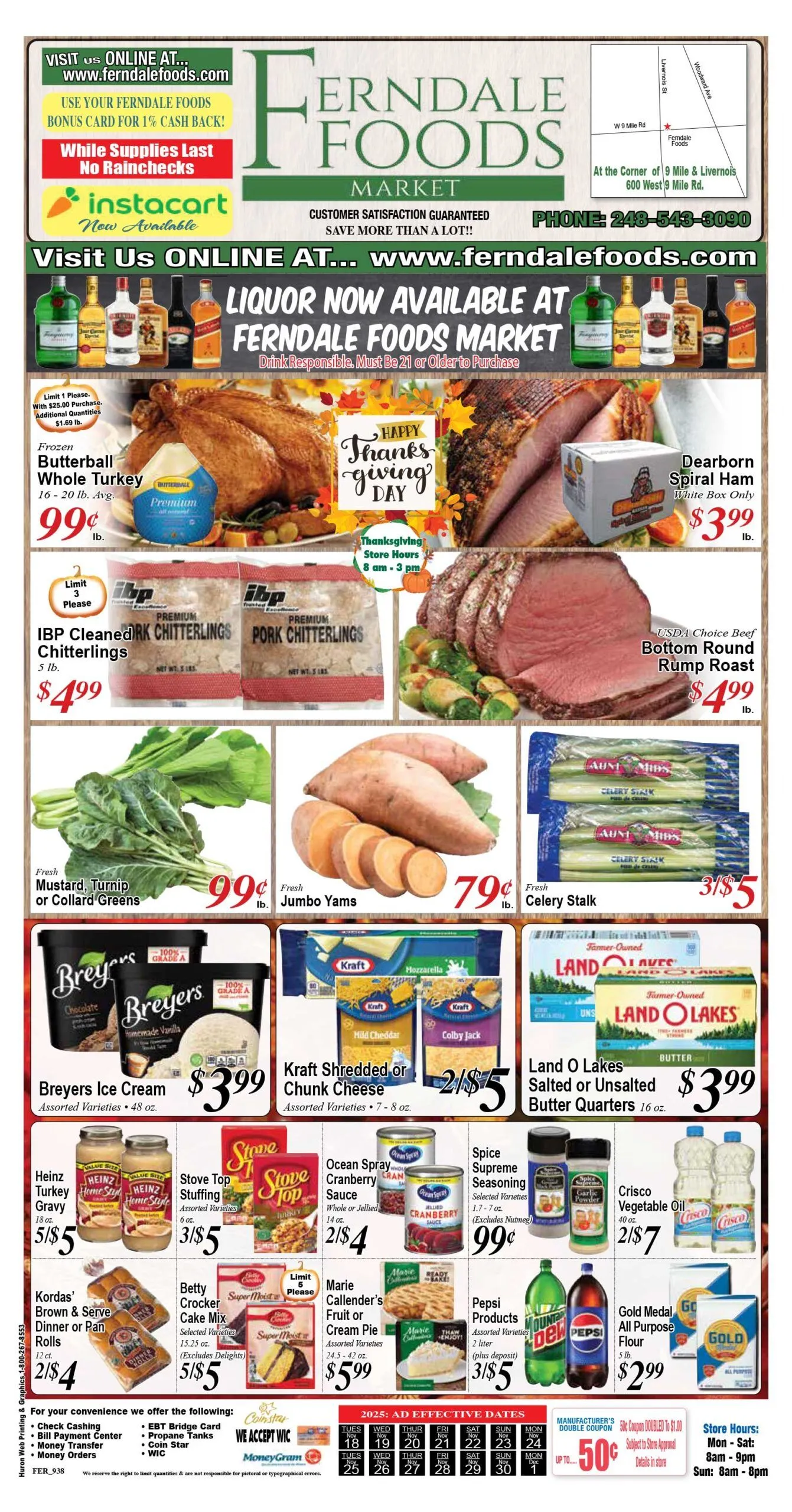 Weekly ad Ferndale Foods Sales from November 18 to December 1 2025 - Page 1