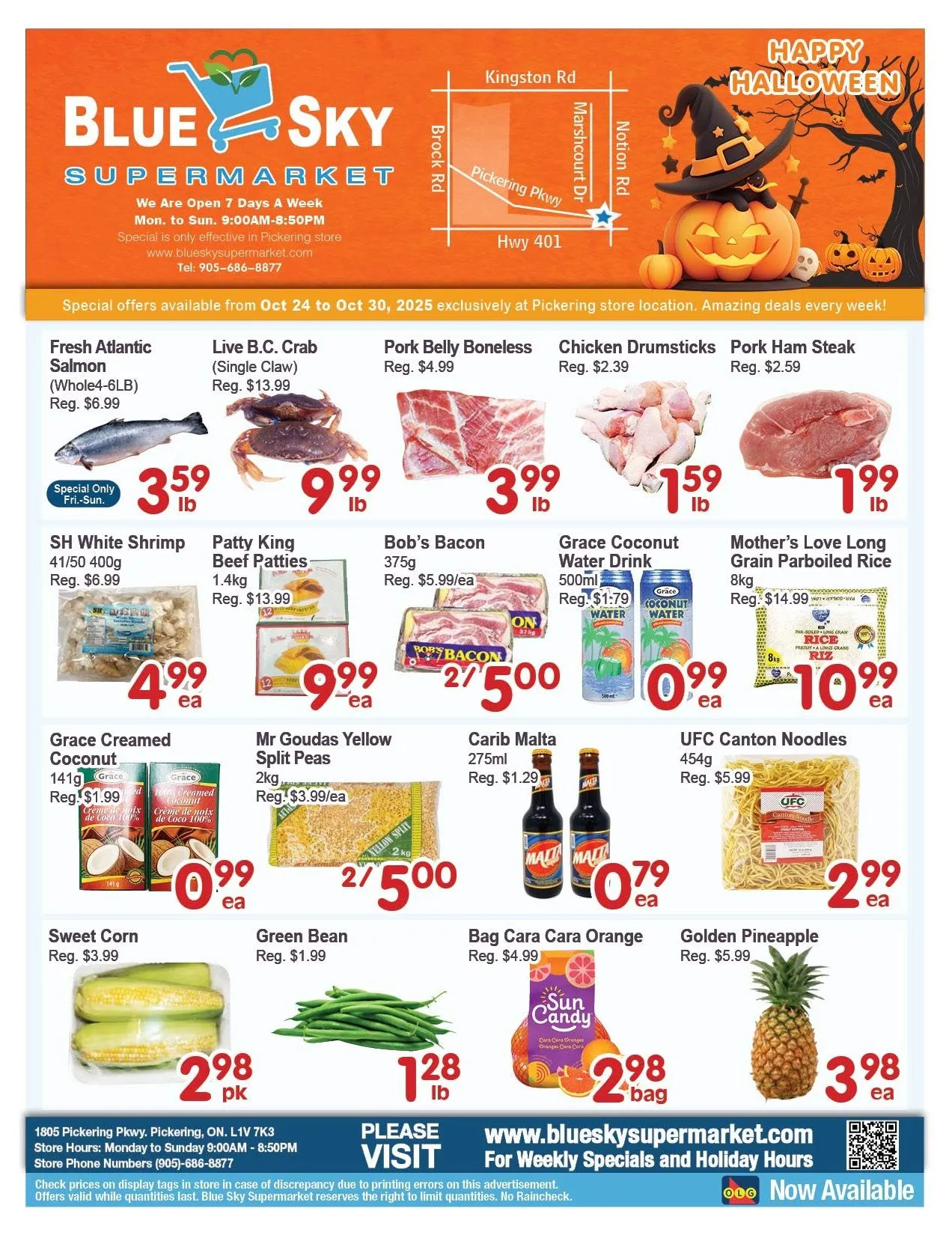 Blue Sky Supermarket Sales from October 24 to October 30 2025 - flyer page 1