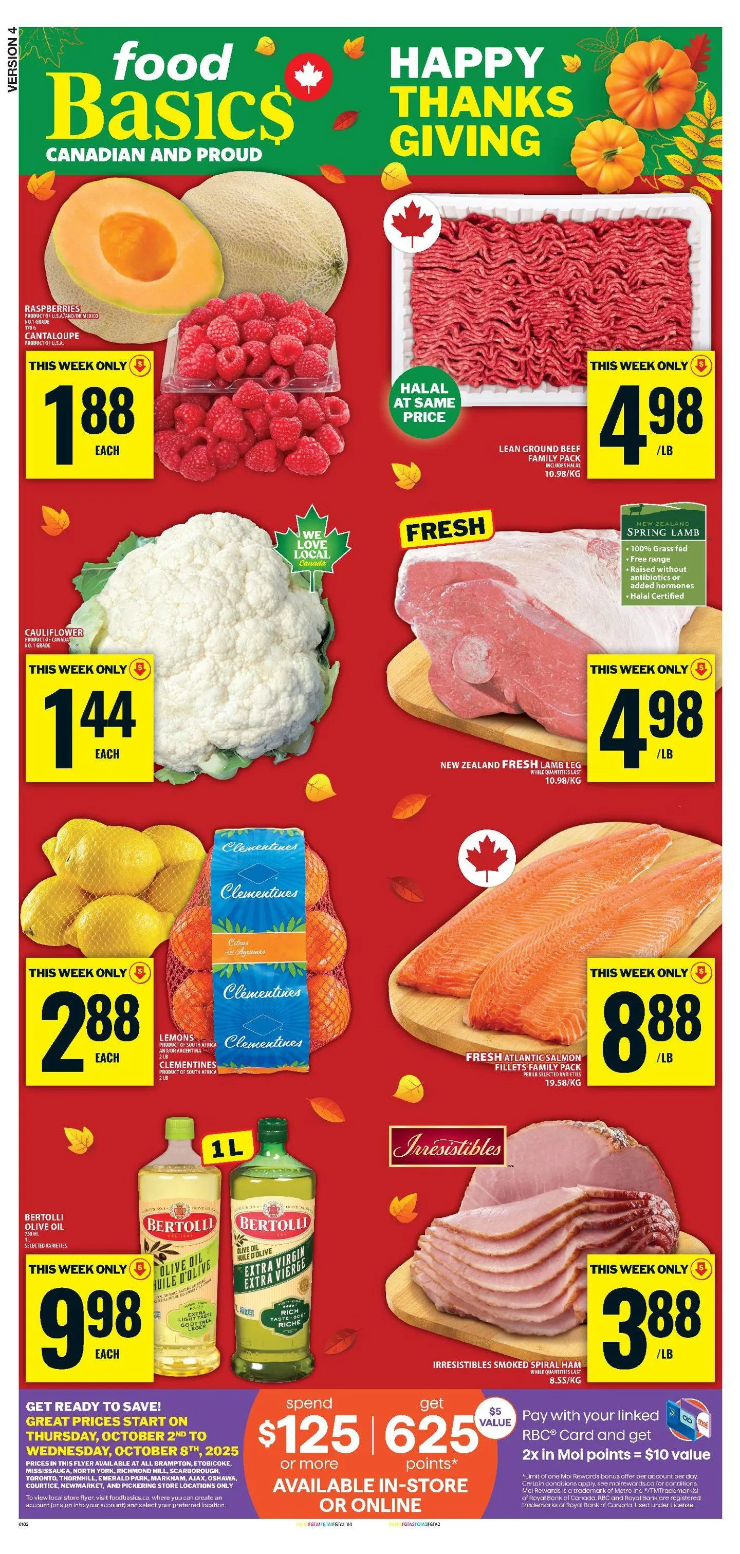 Food Basics Sales from October 2 to October 8 2025 - flyer page 1