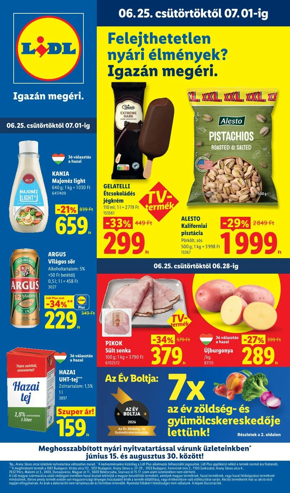 Katalógus Lidl legfrissebb ajánlatai június 25.-tól július 7.-ig 2026. - Oldal 1