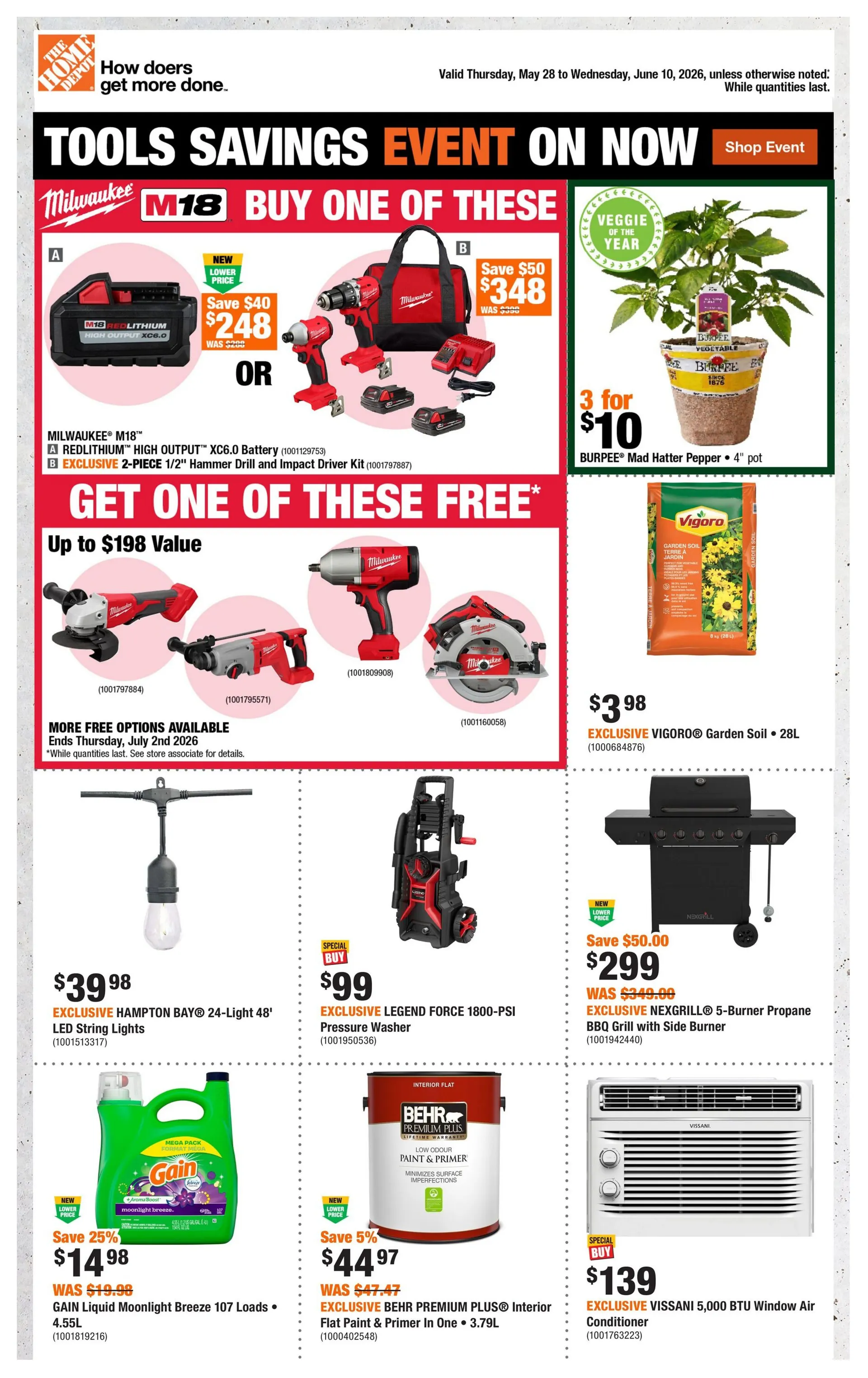 The Home Depot Sales from May 26 to June 10 2026 - flyer page 1