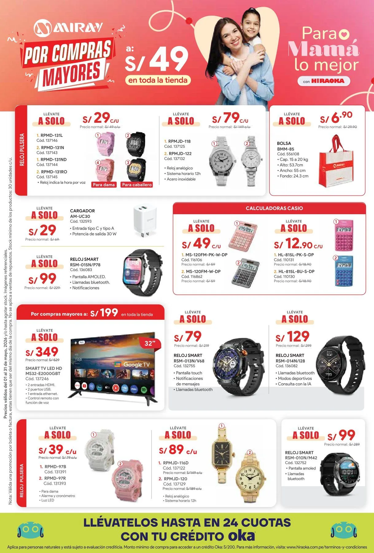 Catalogo de Hiraoka Ofertas 18 de mayo al 31 de mayo 2026 - Pag 