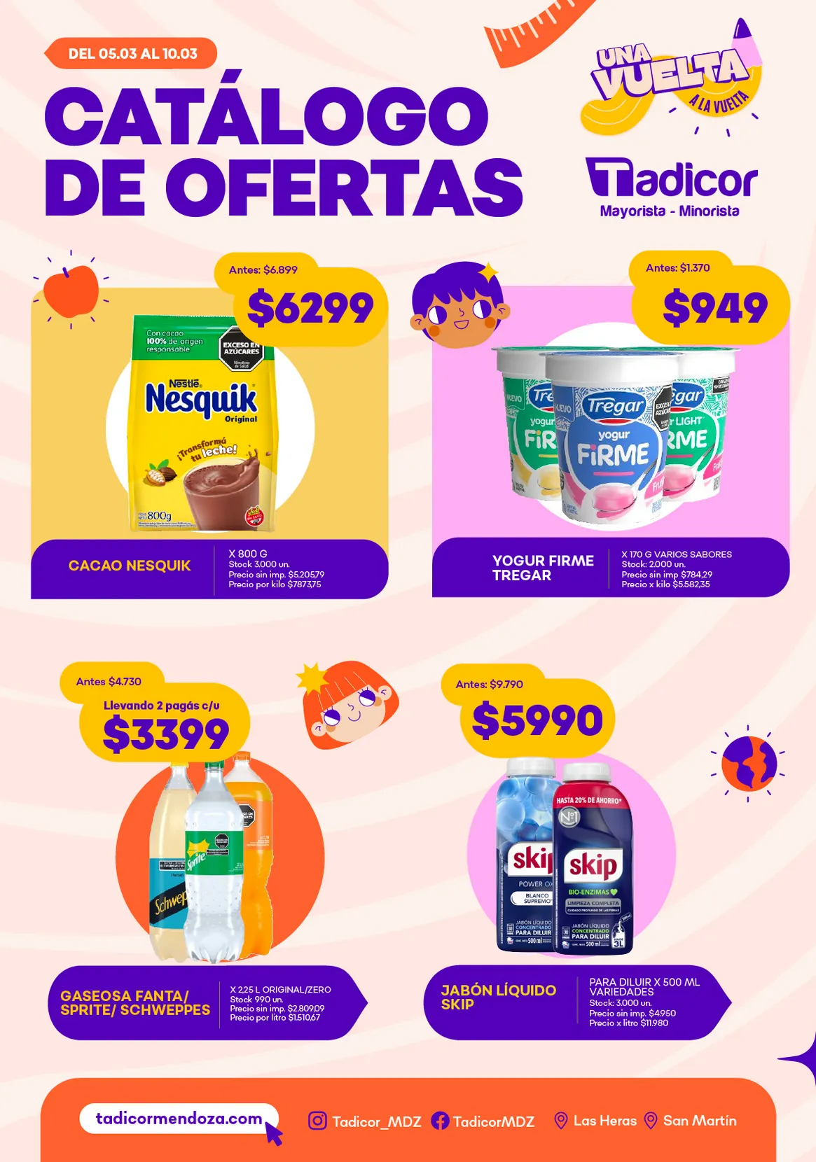 Ofertas de  Supermercados Tadicor Ofertas 5 de marzo al 10 de marzo 2026 - Página 1 del catálogo
