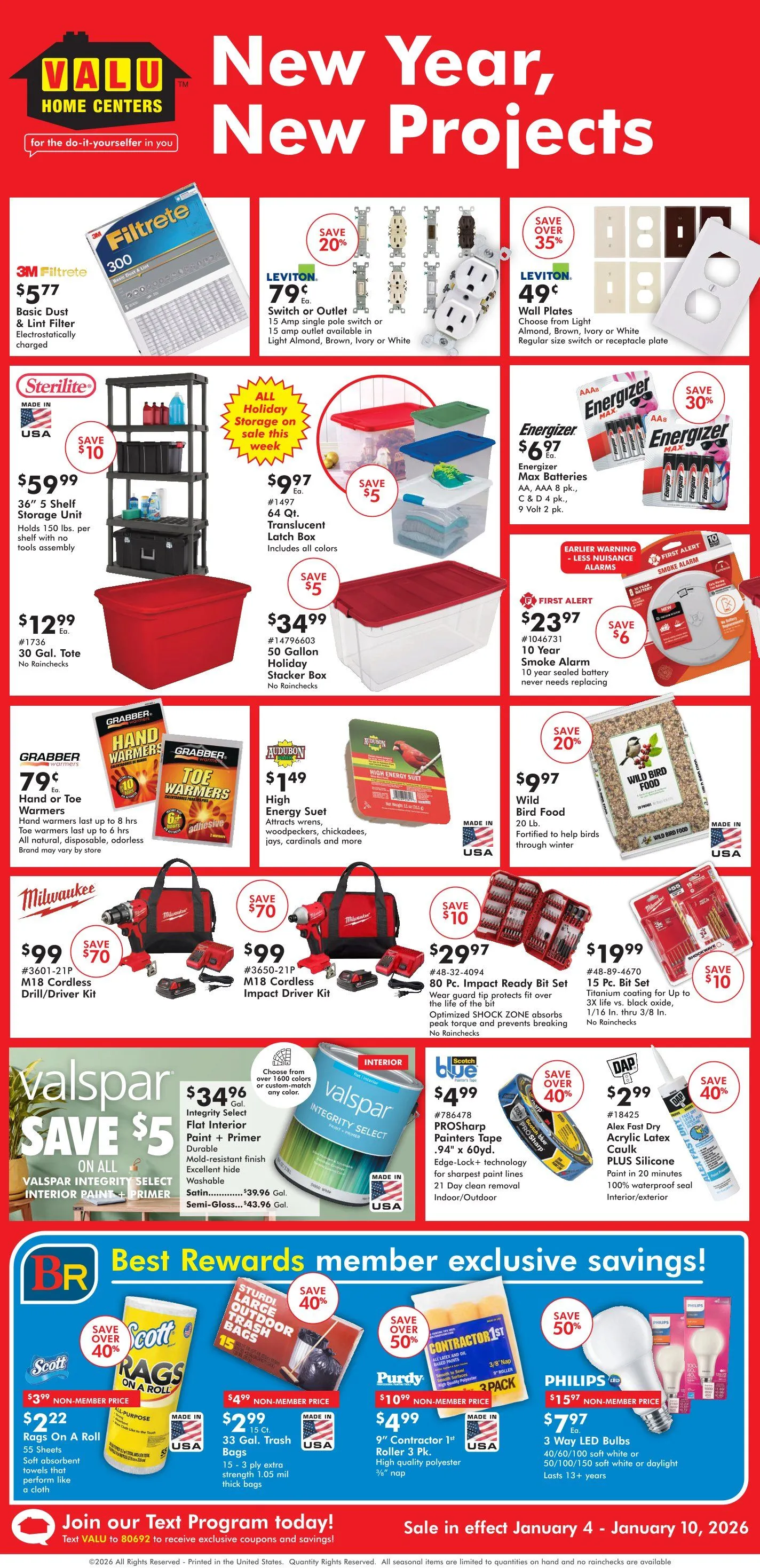 Weekly ad Valu Home Centers Sales from January 4 to January 10 2026 - Page 