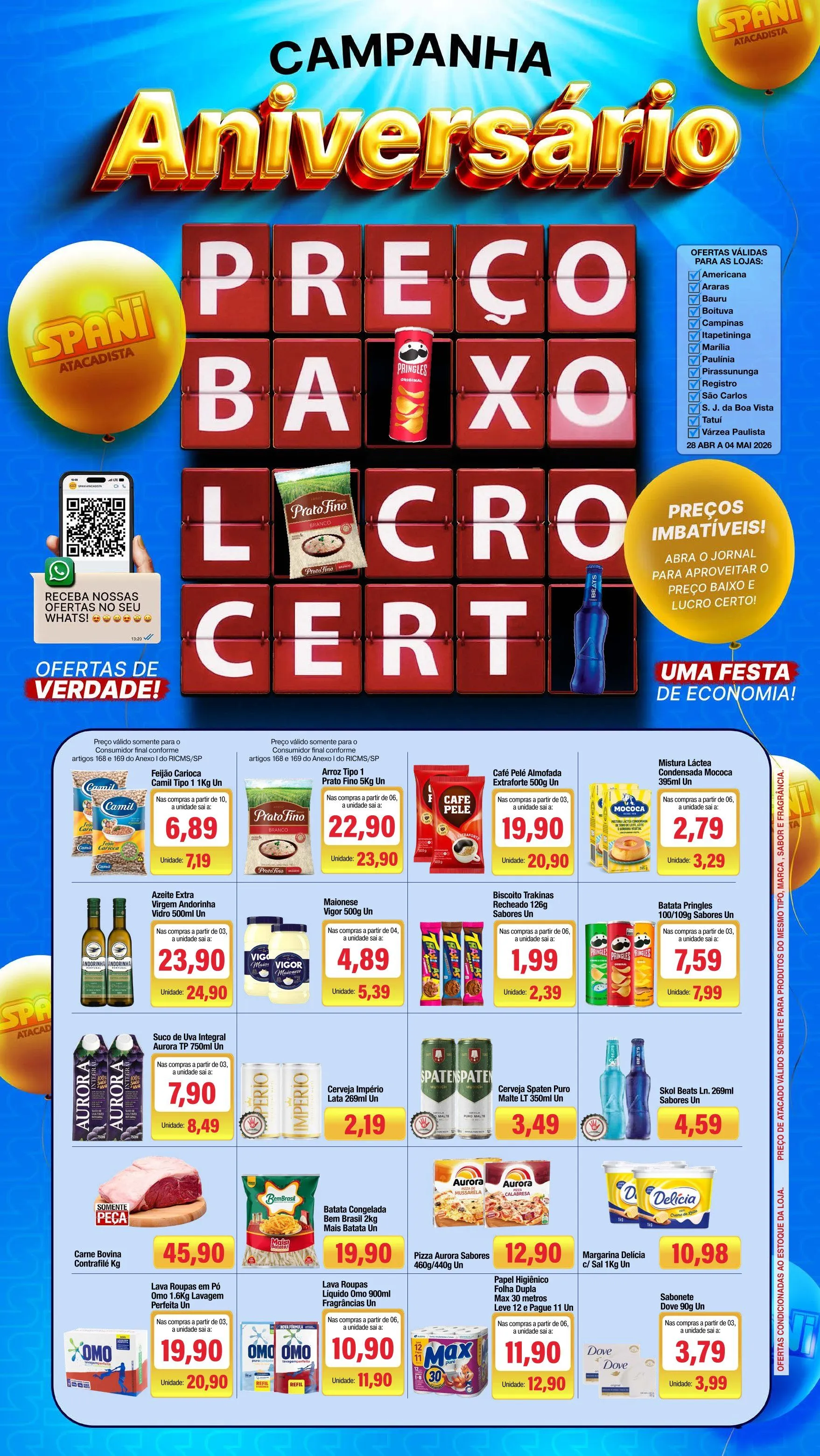 Encarte de Folhetos Spani Atacadista  28 de abril até 4 de maio 2026 - Pagina 1