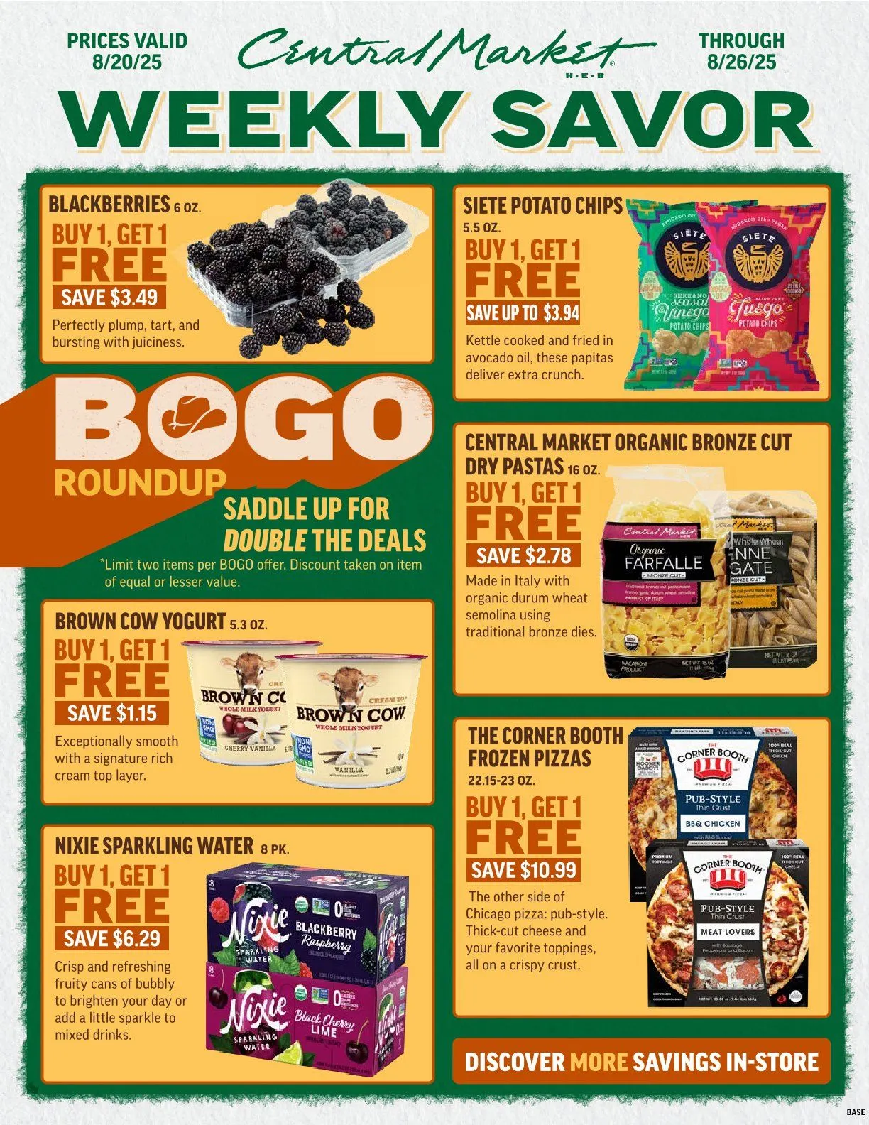 Weekly ad Central Market Sales from August 20 to August 26 2025 - Page 1